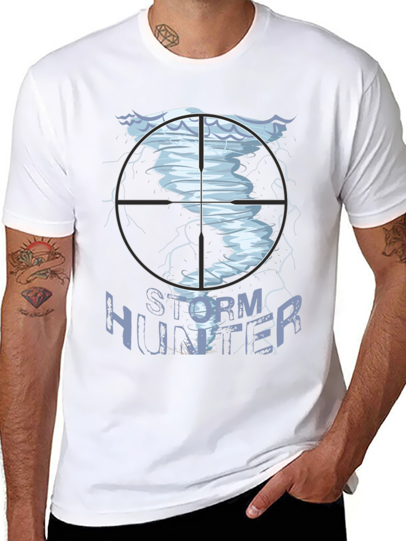 Storm Hunter Graphic Tee - Weather Enthusiast Shirt