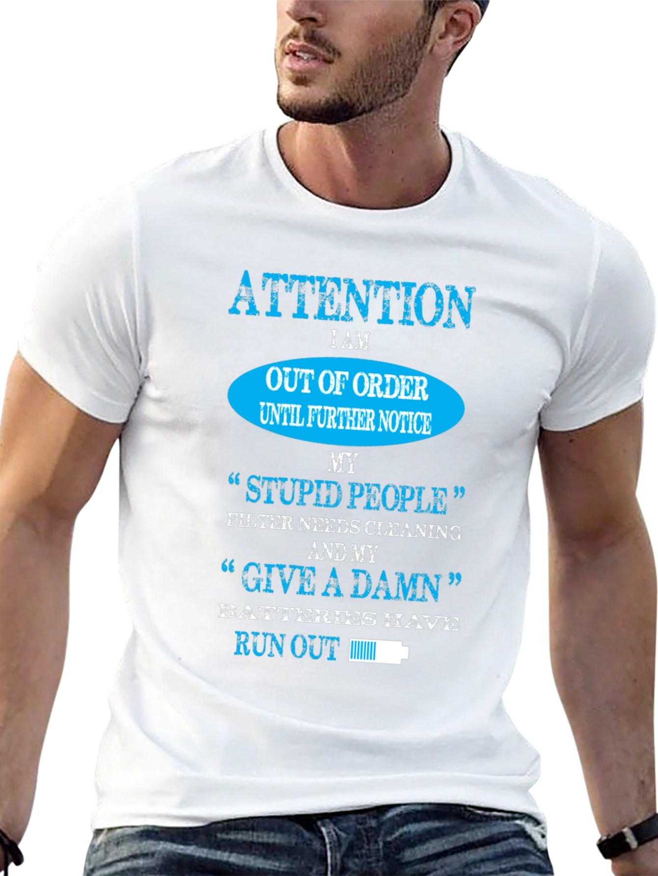 Attention Out of Order Funny Graphic T-Shirt