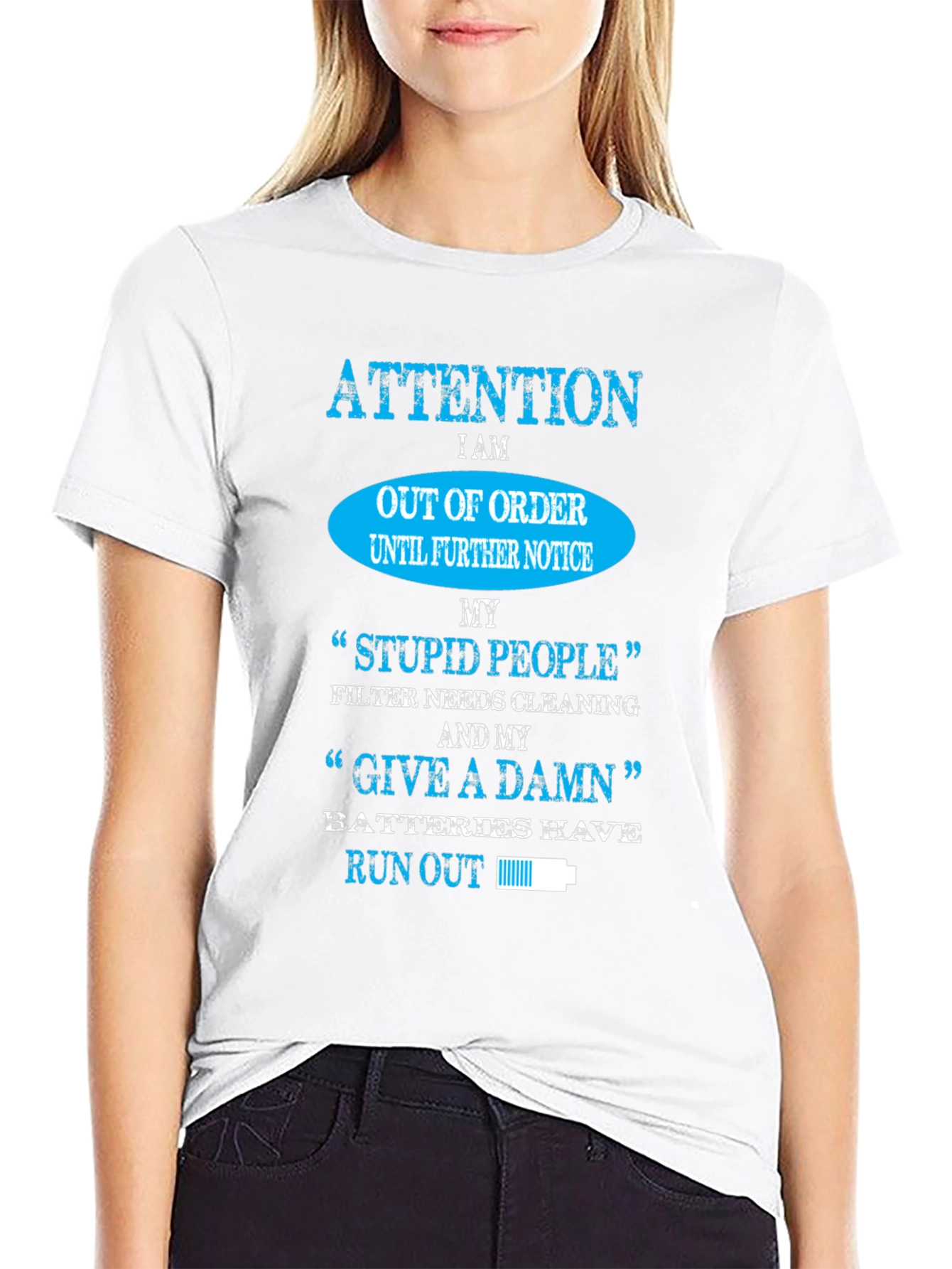 Attention Out of Order Funny Graphic T-Shirt