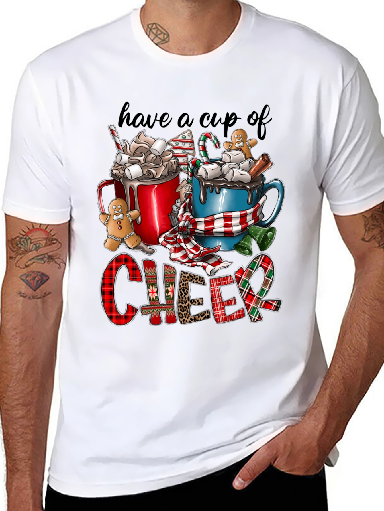 Have a Cup of Cheer Festive Graphic T-Shirt