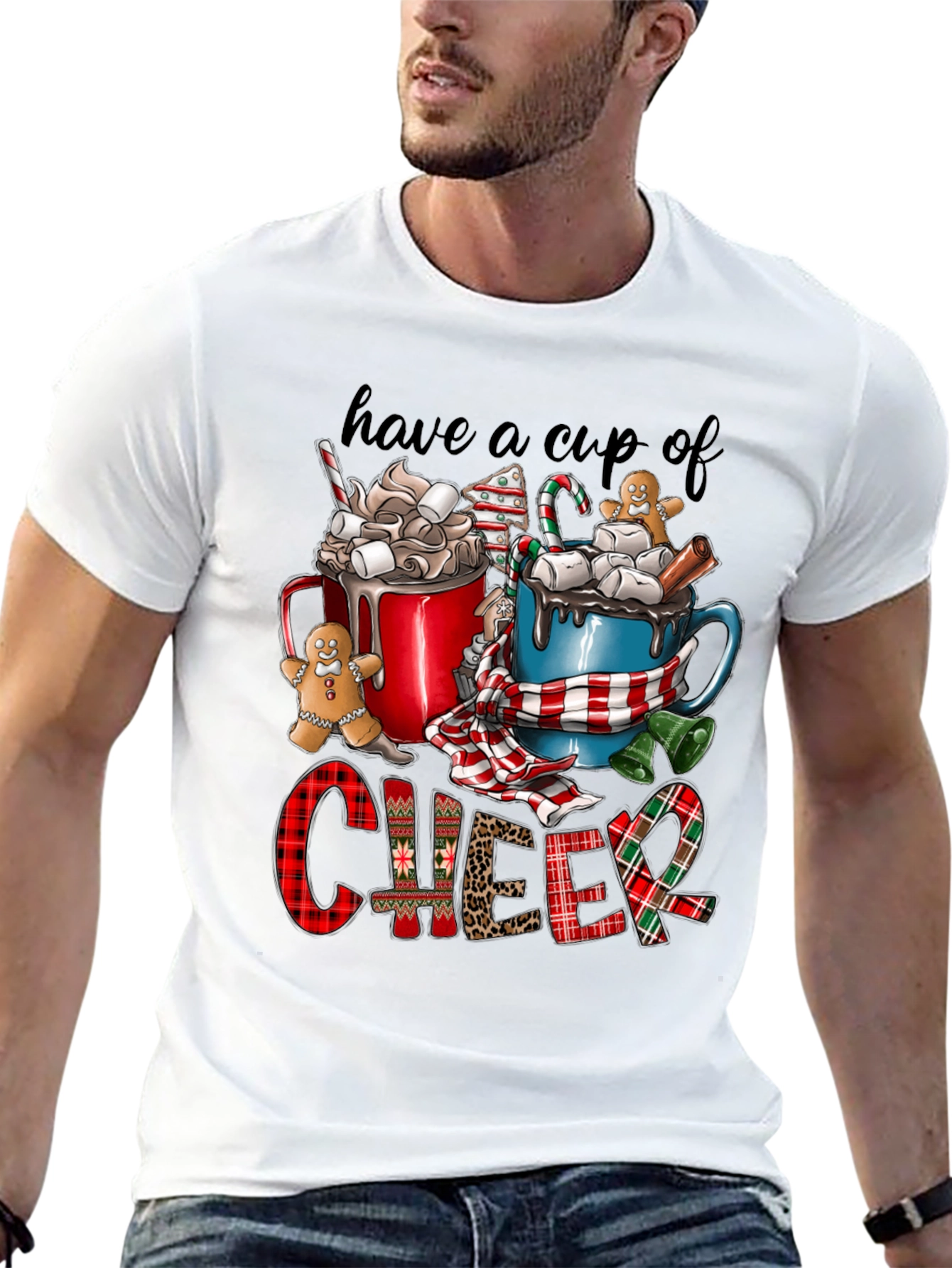 Have a Cup of Cheer Festive Graphic T-Shirt