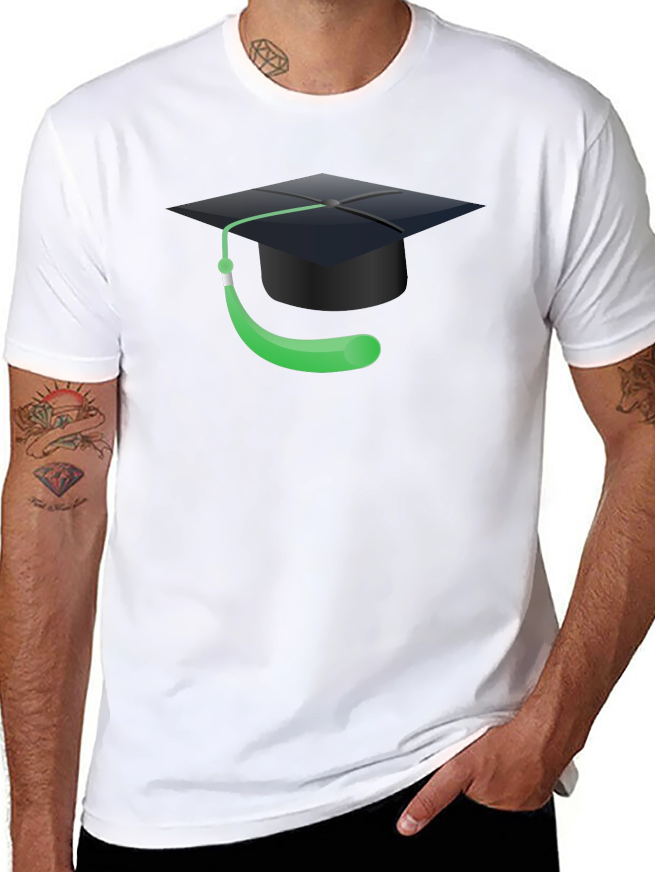 Graduation Cap Graphic T-Shirt