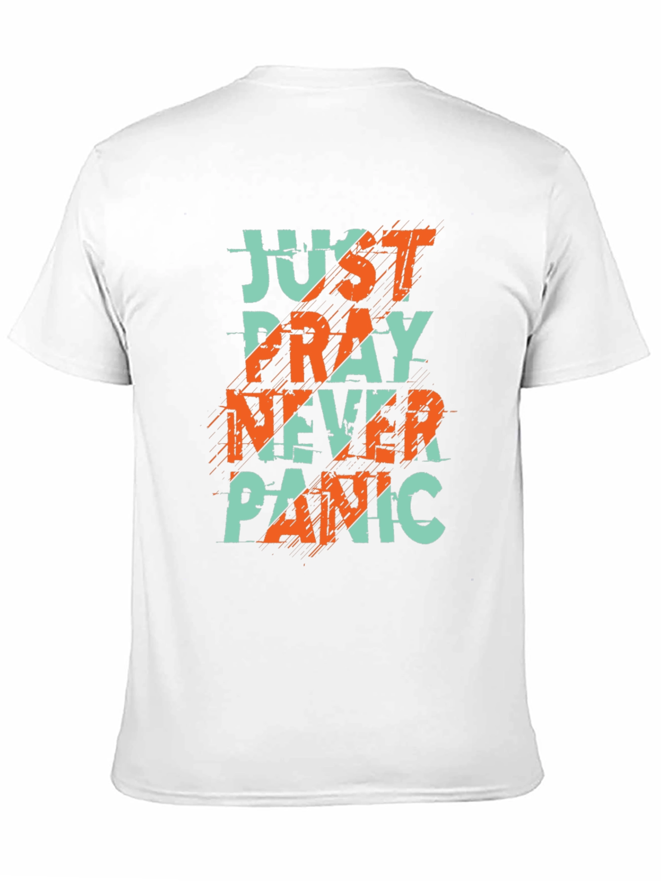 Just Pray Never Panic Graphic Tee
