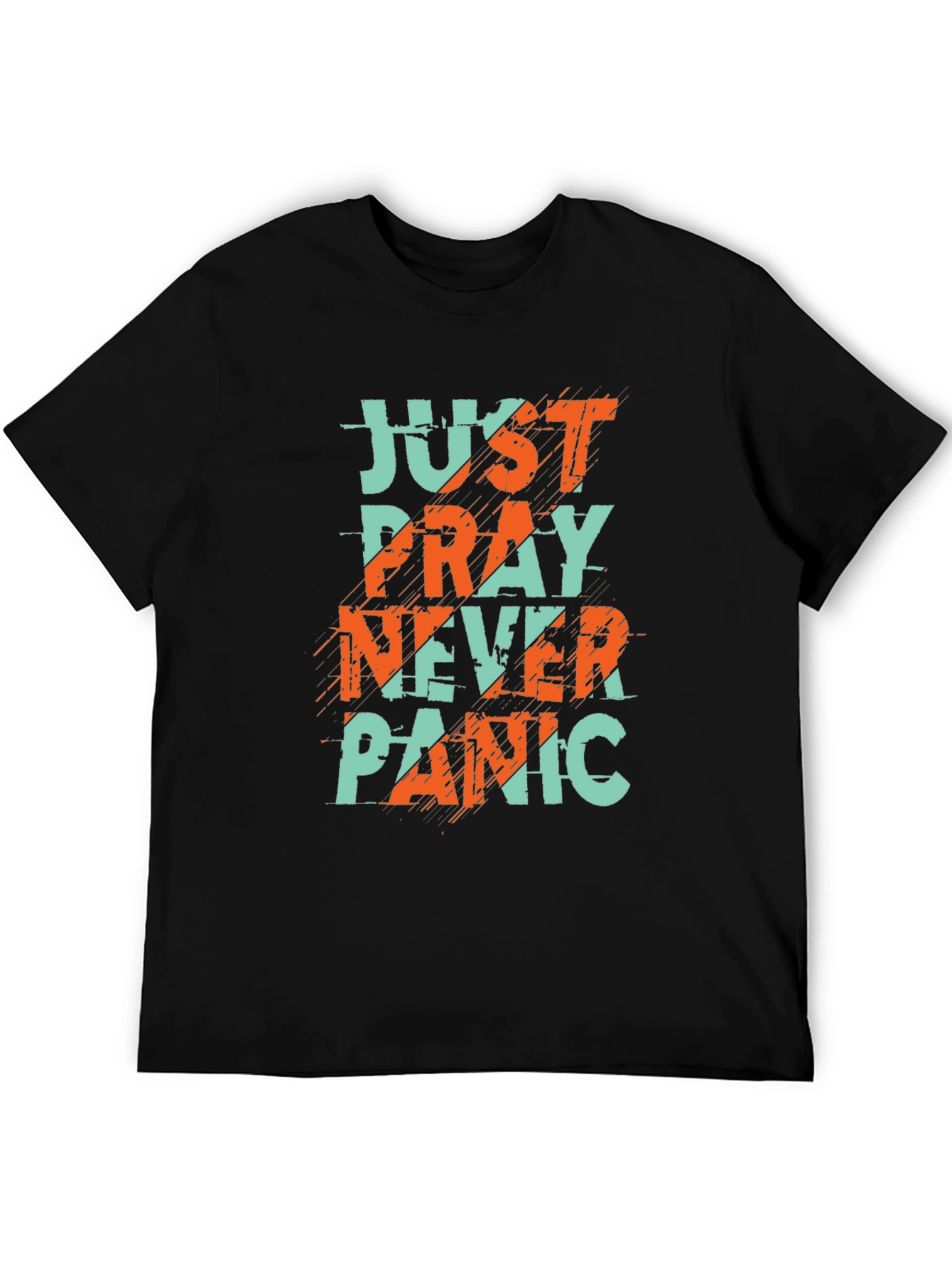 Just Pray Never Panic Graphic Tee