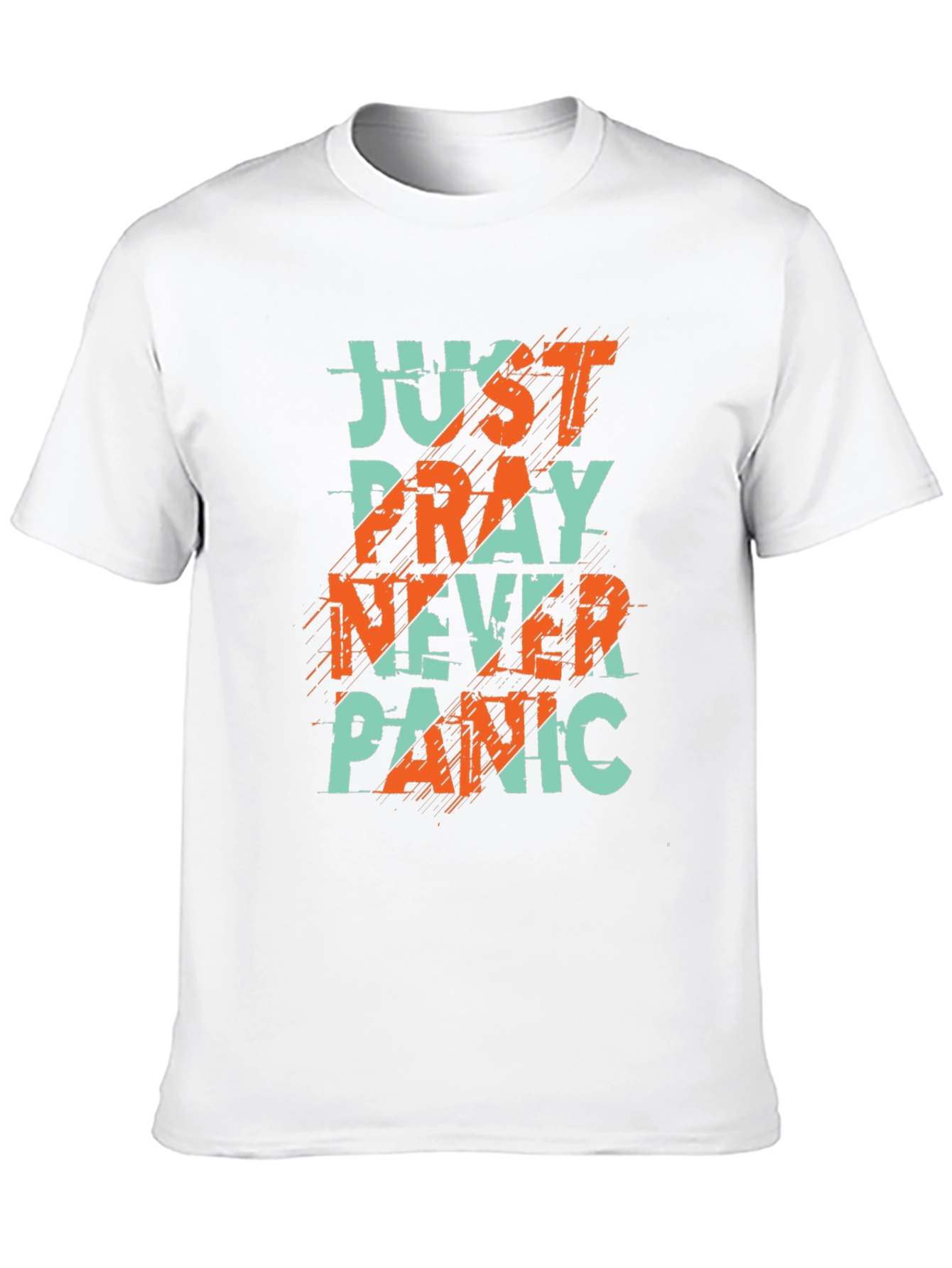 Just Pray Never Panic Graphic Tee