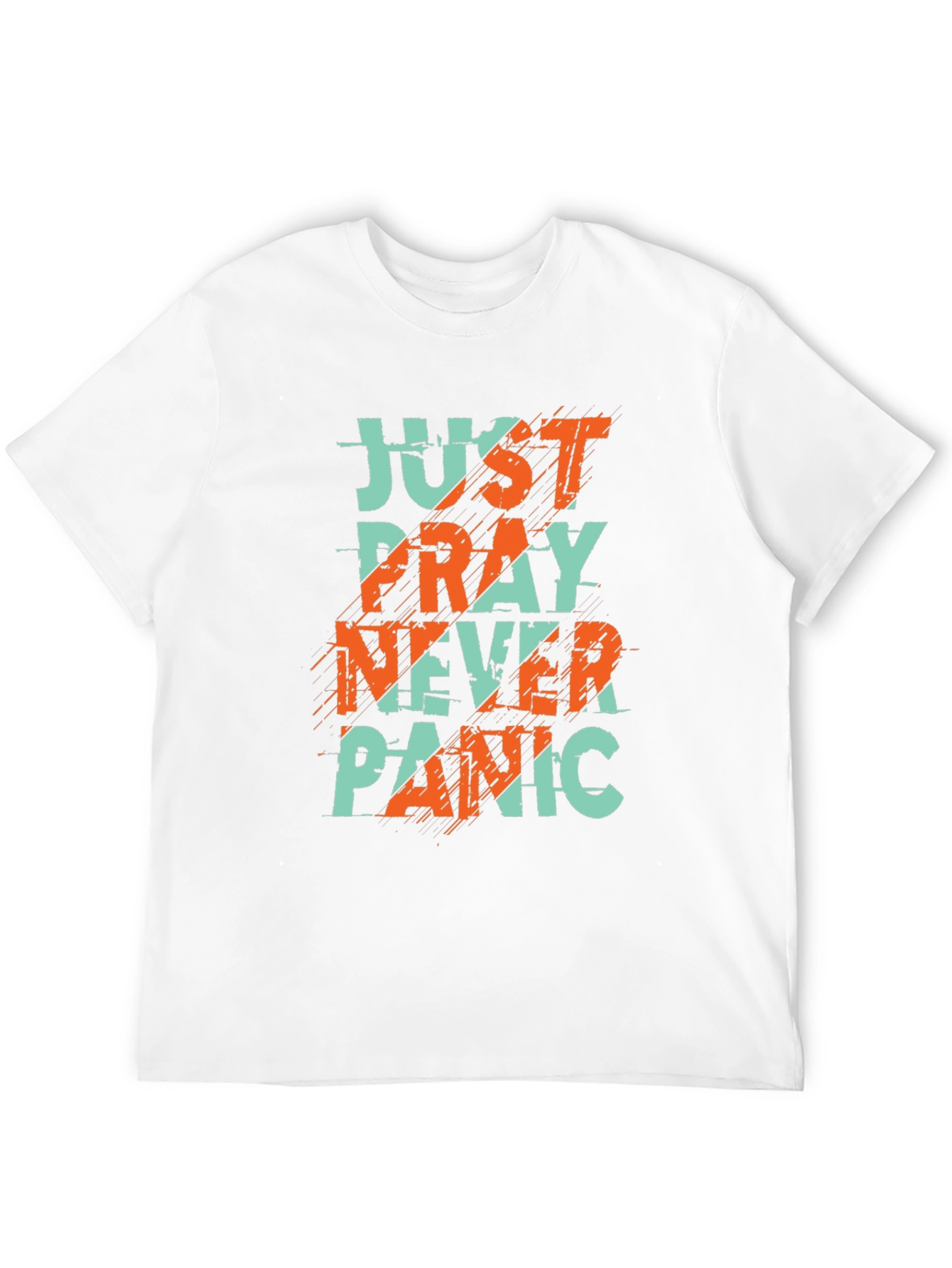 Just Pray Never Panic Graphic Tee