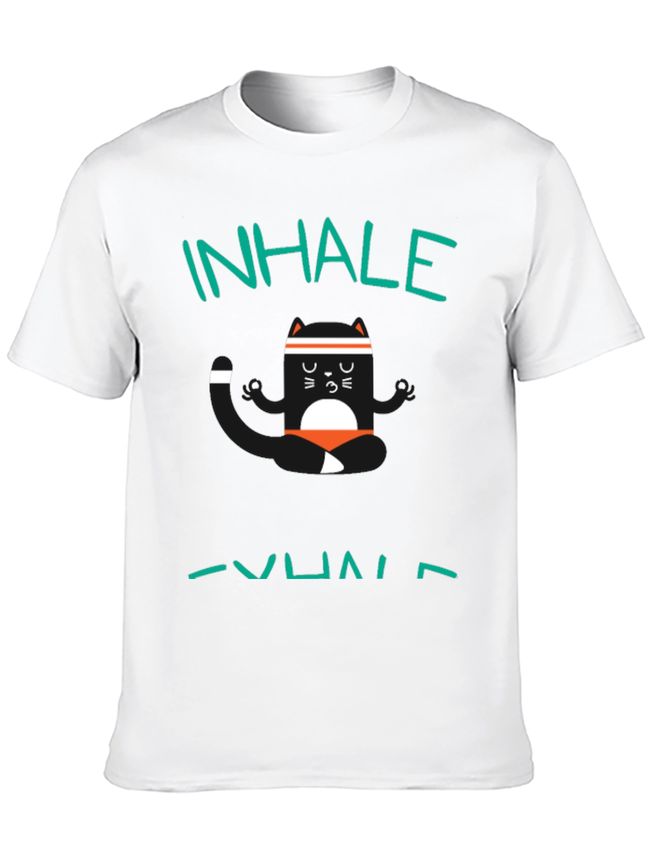 Inhale Exhale Yoga Cat T-Shirt