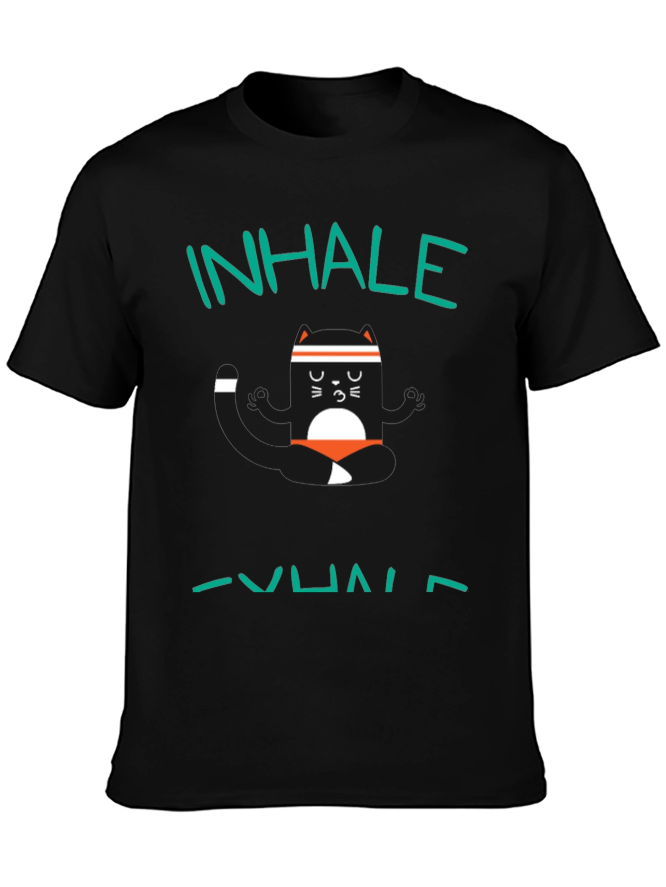 Inhale Exhale Yoga Cat T-Shirt