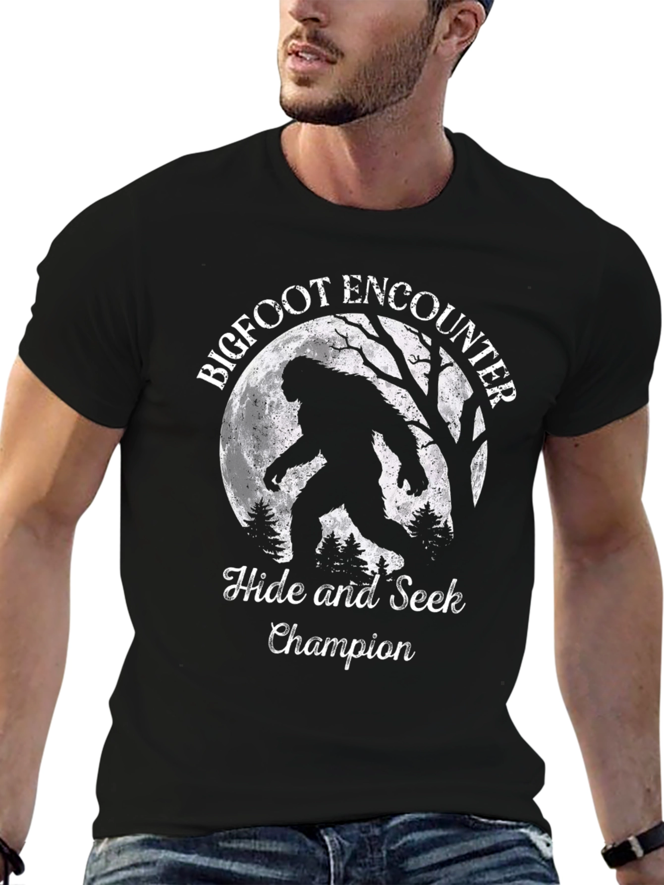 Bigfoot Encounter Hide & Seek Champion T-Shirt