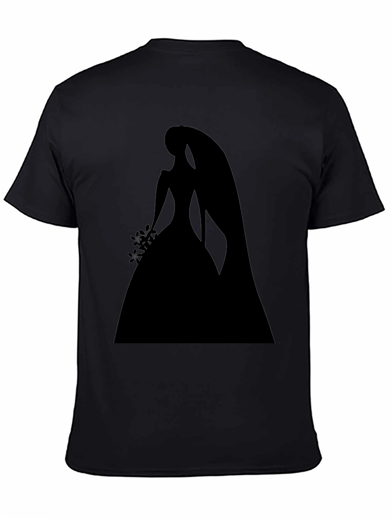 Bridal Silhouette Graphic Tee - Black