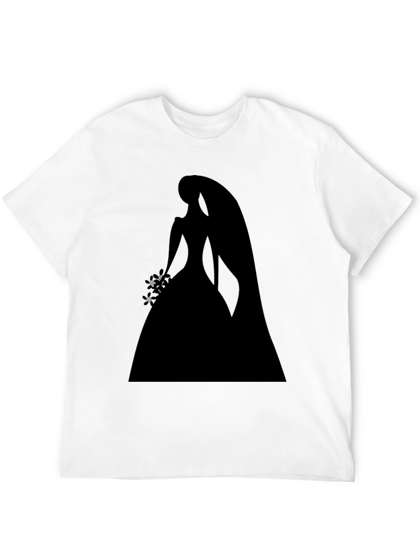 Bridal Silhouette Graphic Tee - Black