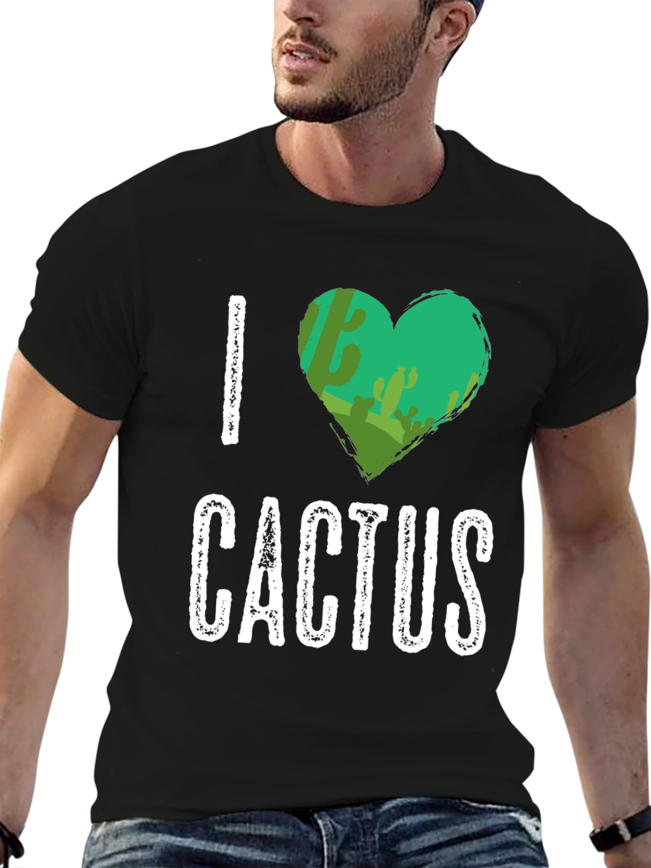 I Heart Cactus Graphic T-Shirt
