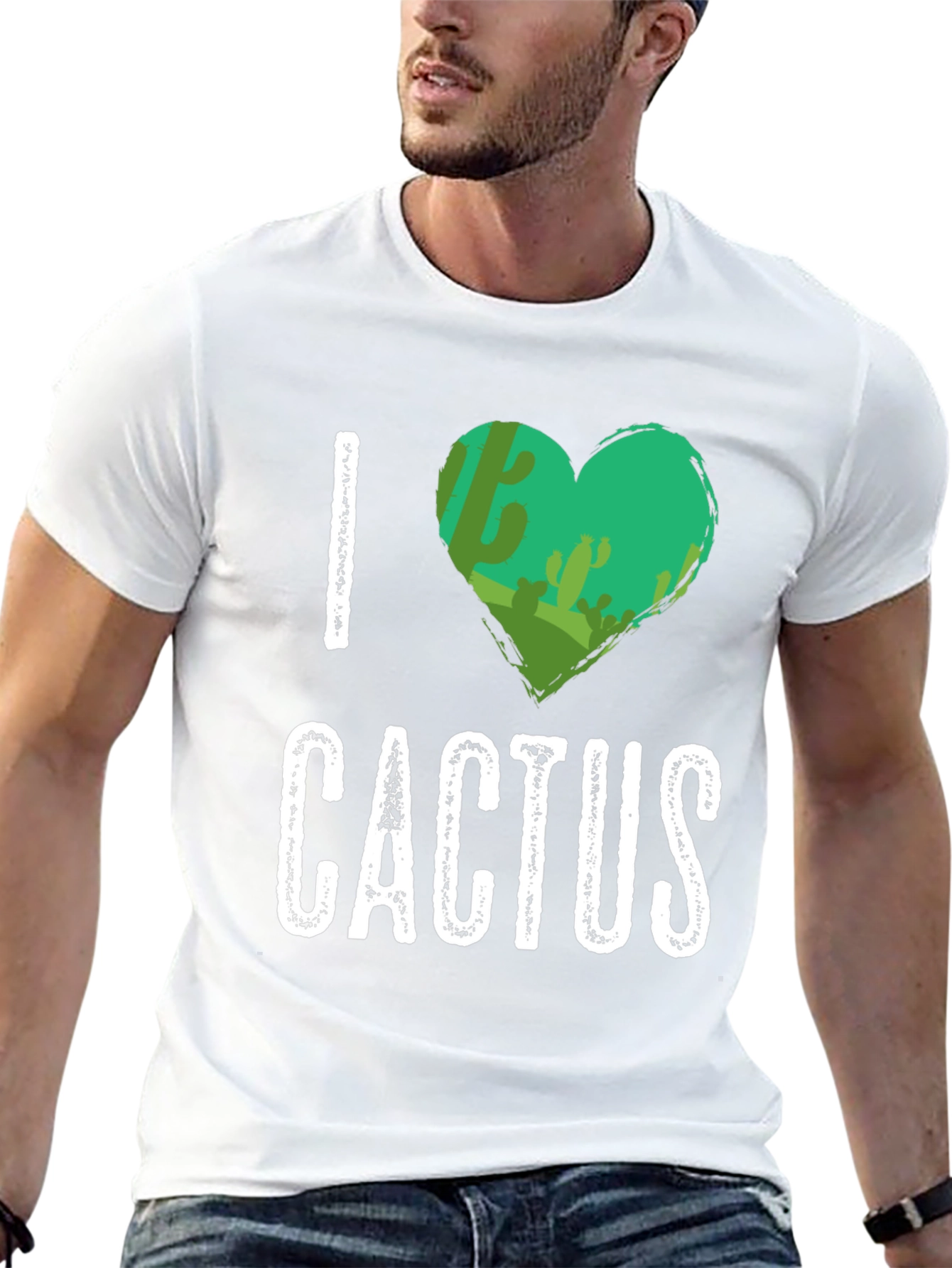 I Heart Cactus Graphic T-Shirt