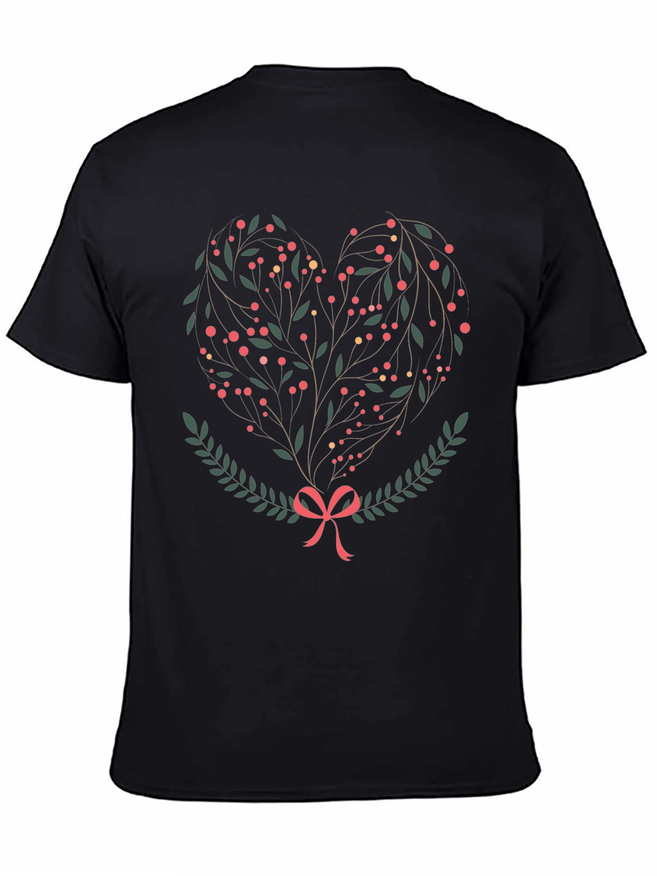 Heart of Berries Graphic Tee - Black
