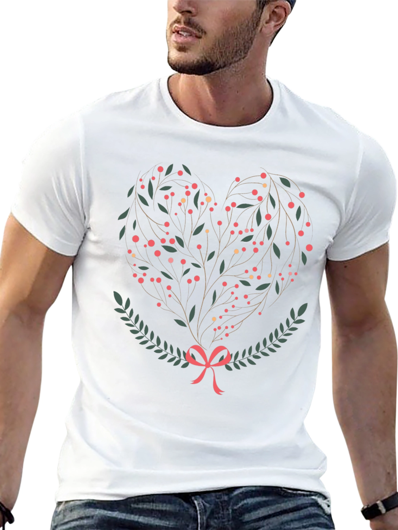 Heart of Berries Graphic Tee - Black