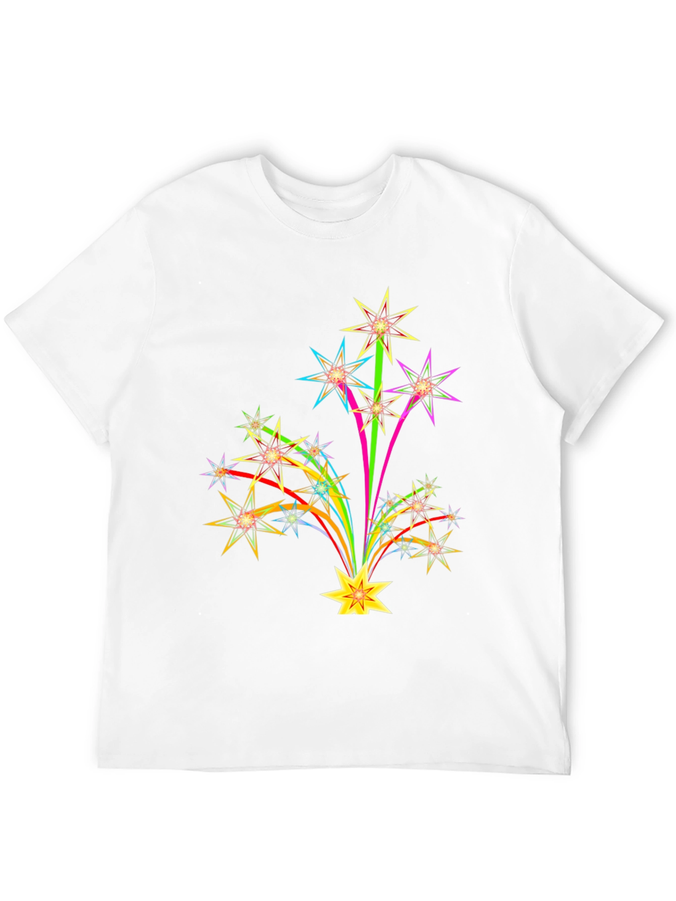 Starburst Graphic Print Black T-Shirt