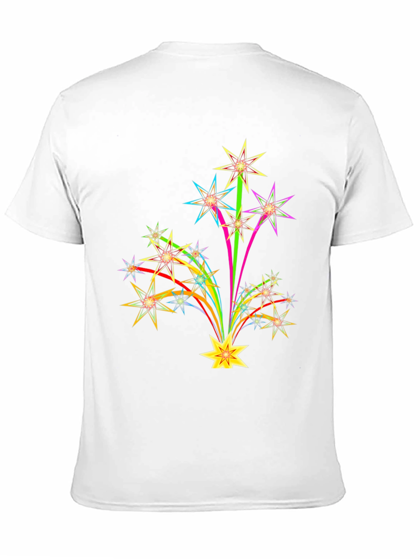 Starburst Graphic Print Black T-Shirt