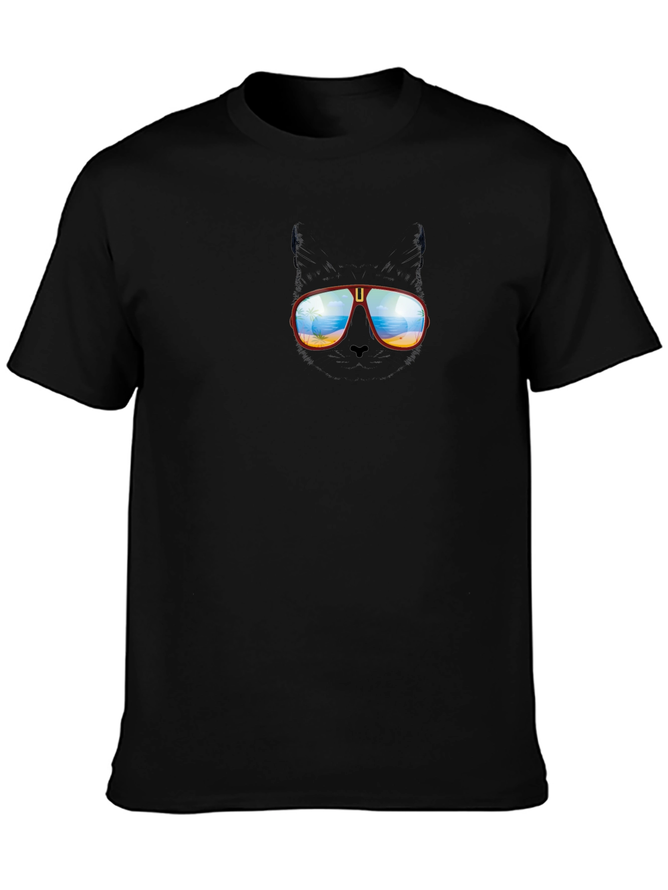 Cool Cat in Shades Graphic T-Shirt