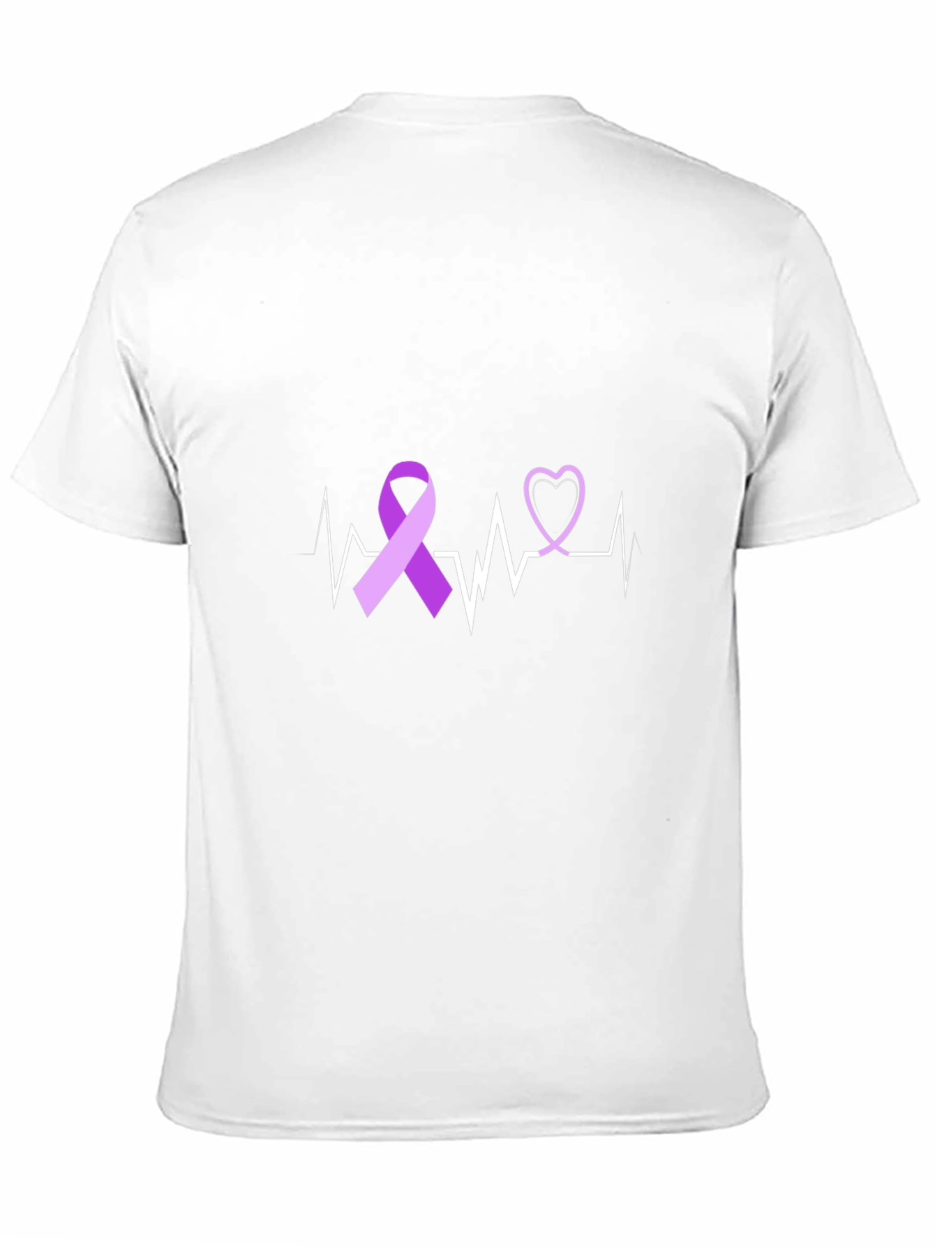 Purple Ribbon Heartbeat Awareness T-Shirt