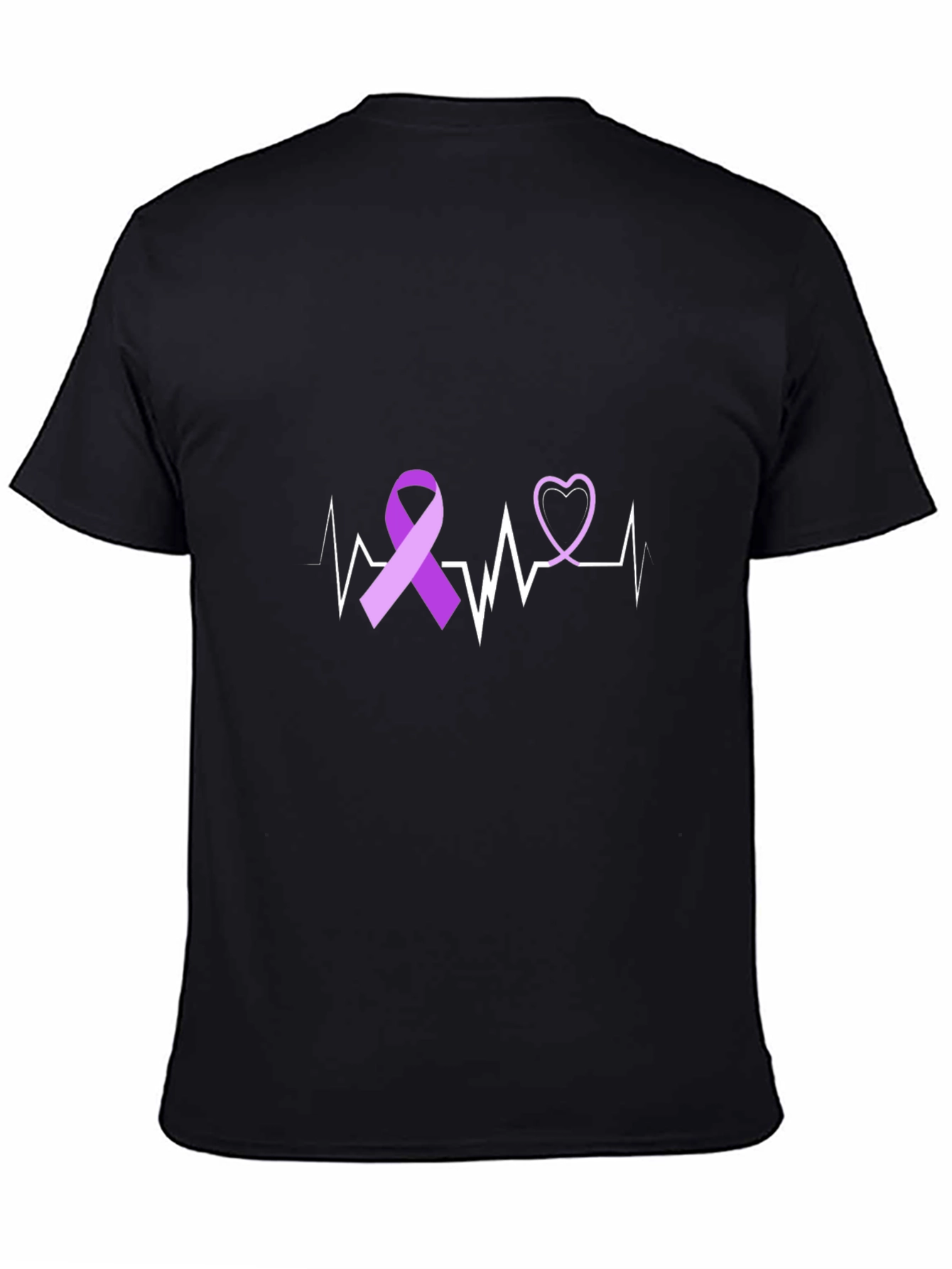 Purple Ribbon Heartbeat Awareness T-Shirt