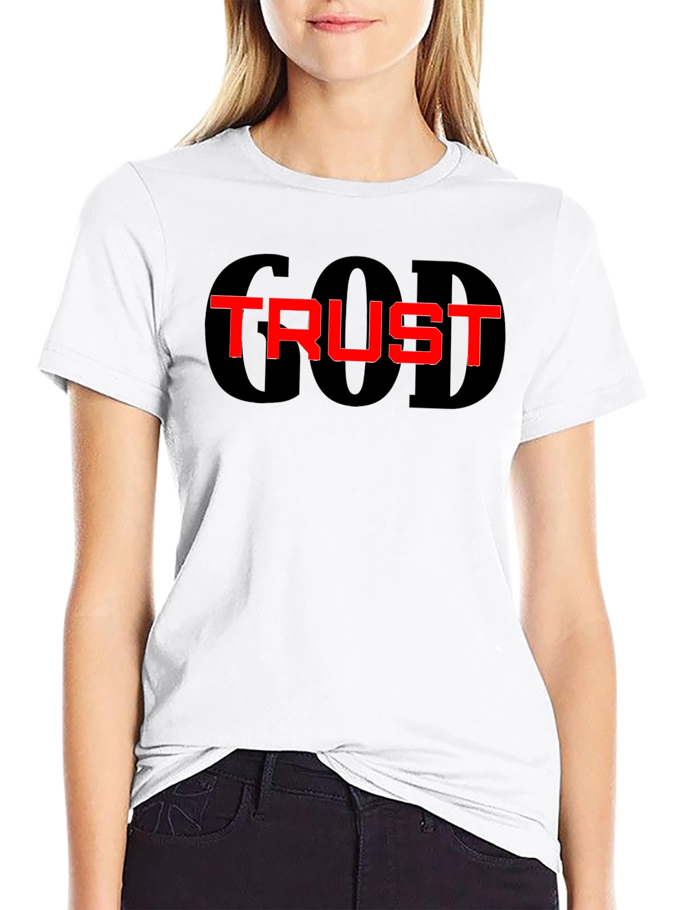 Trust God Black Graphic Tee