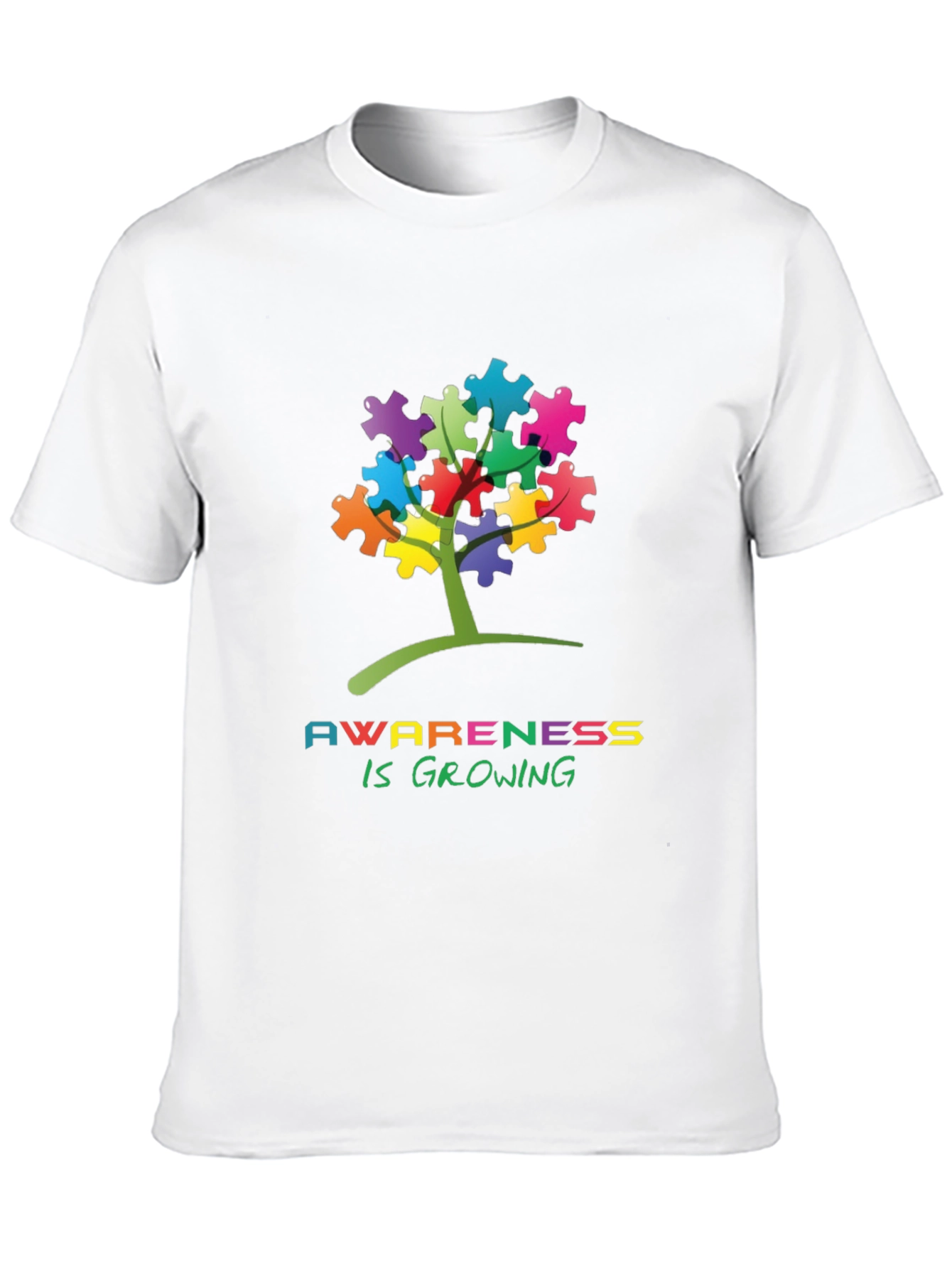 Autism Awareness Puzzle Tree T-Shirt