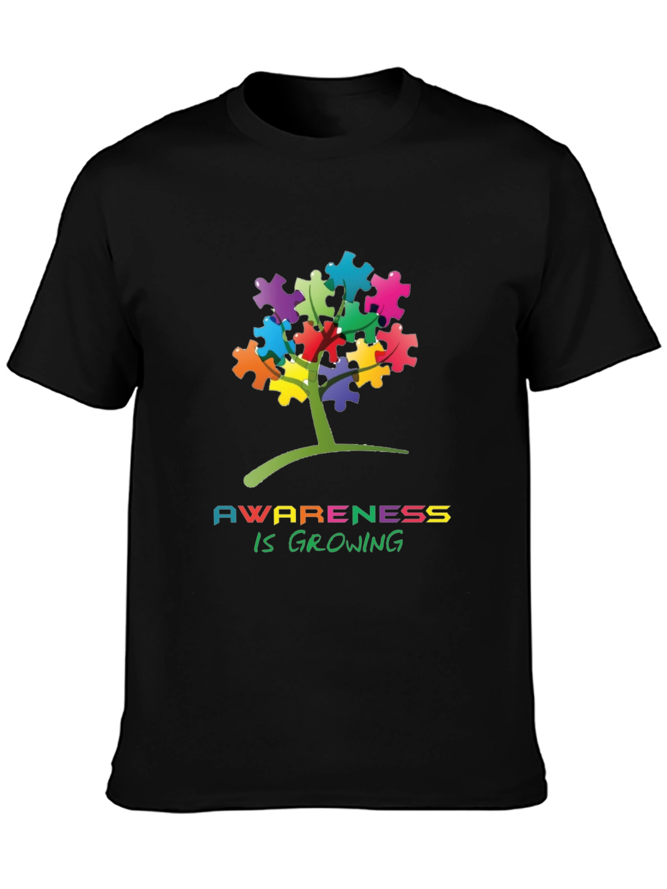 Autism Awareness Puzzle Tree T-Shirt