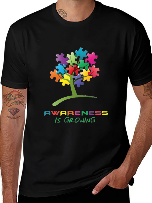 Autism Awareness Puzzle Tree T-Shirt