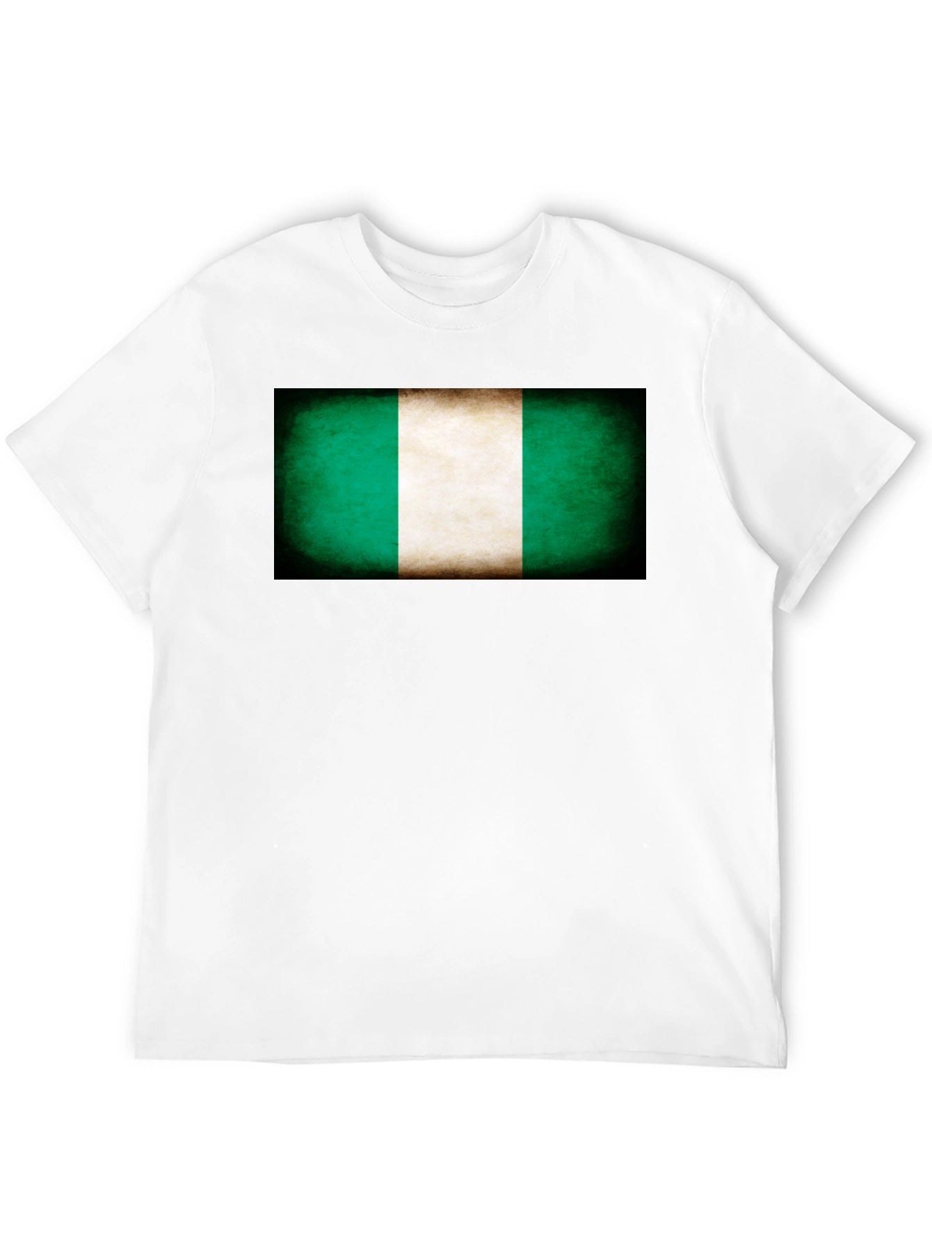 Nigeria Flag T-Shirt - Black Tee
