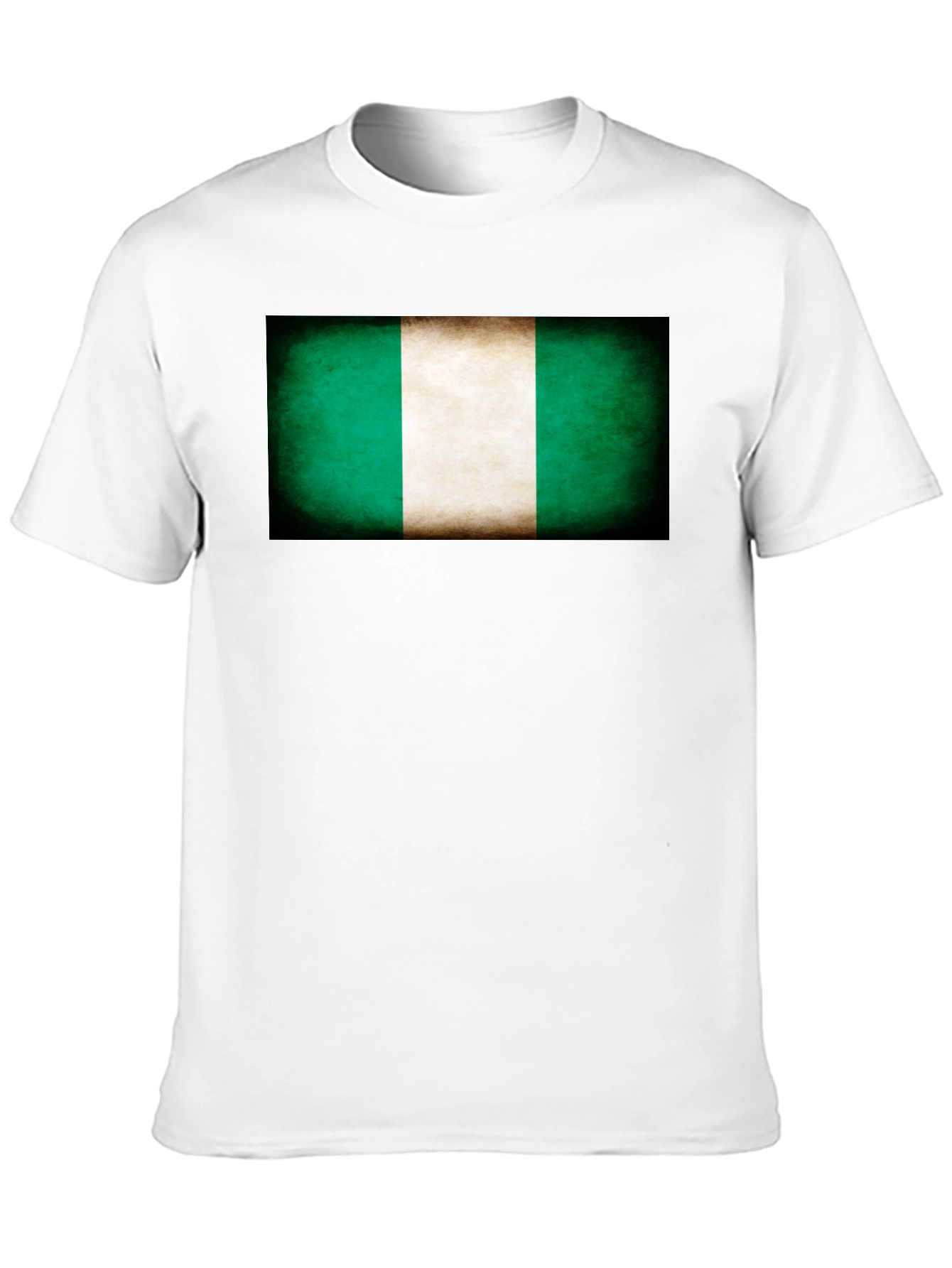 Nigeria Flag T-Shirt - Black Tee