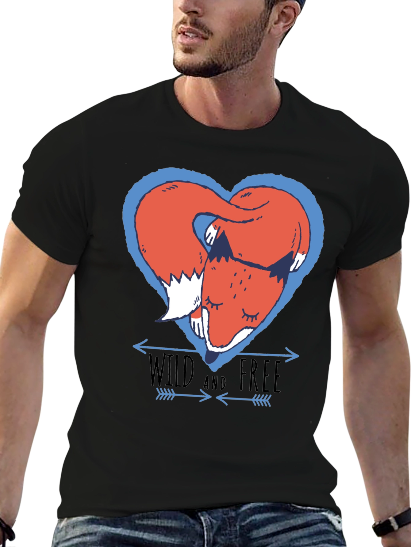 Wild and Free Fox Graphic Tee