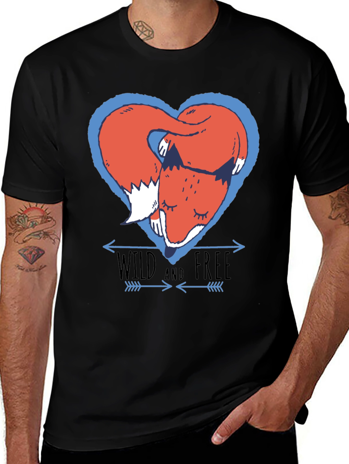 Wild and Free Fox Graphic Tee