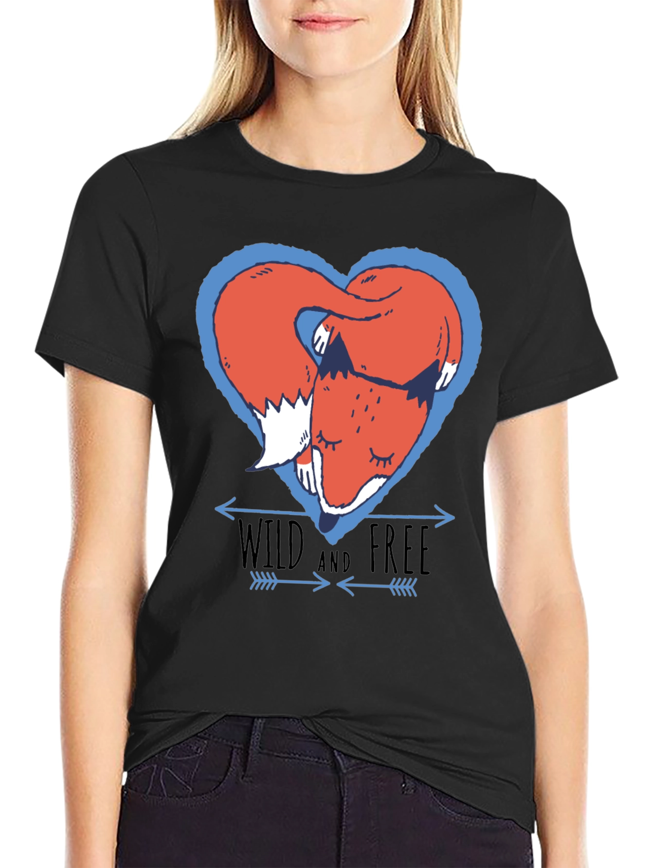 Wild and Free Fox Graphic Tee