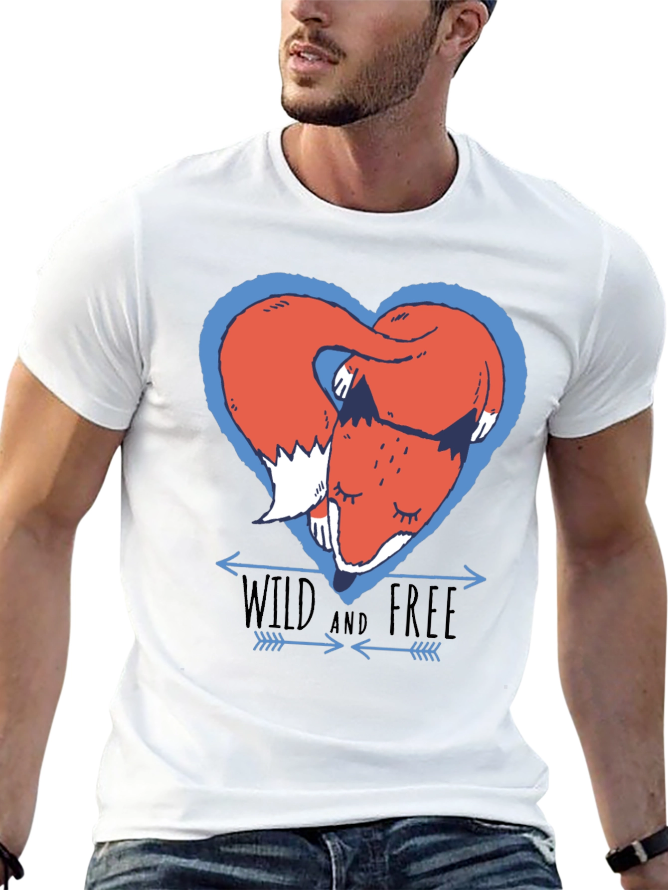 Wild and Free Fox Graphic Tee
