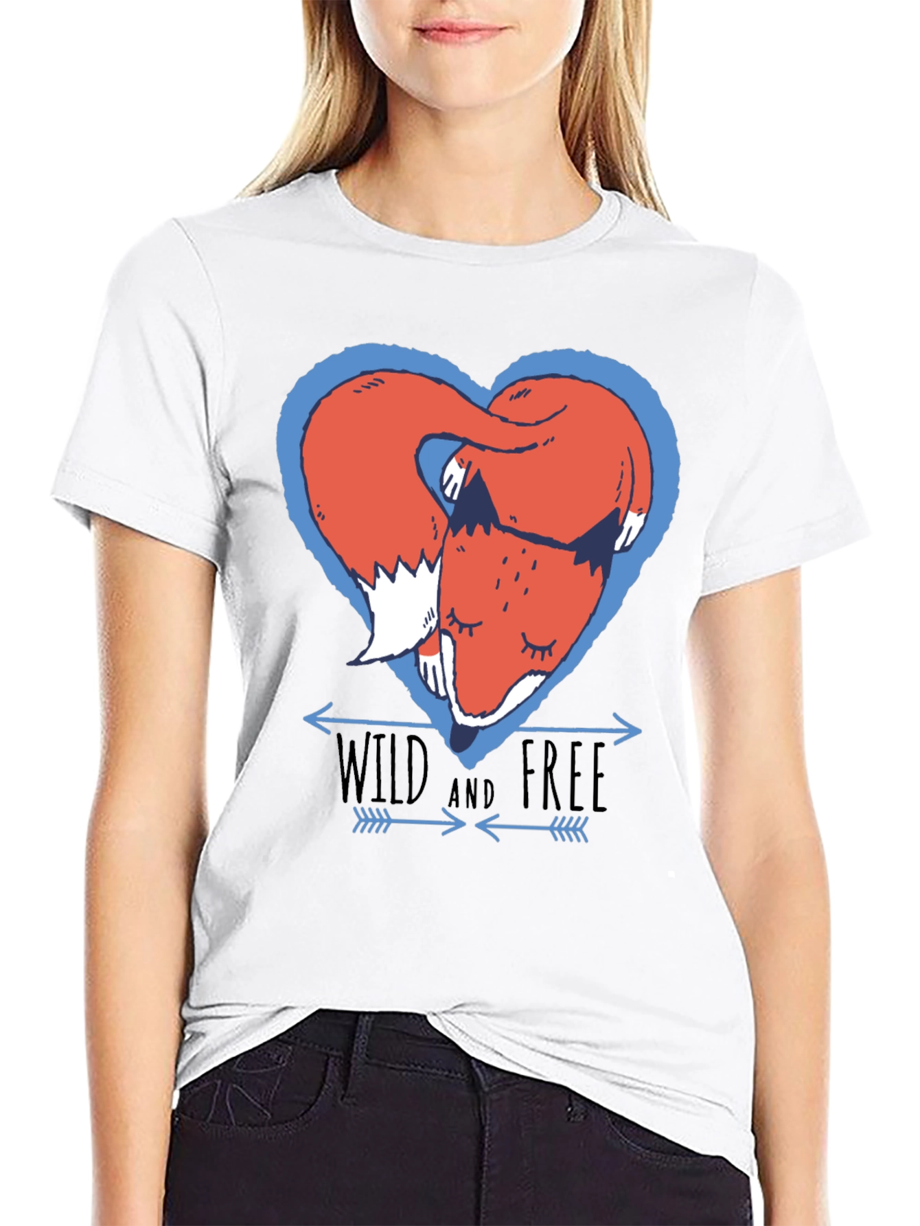 Wild and Free Fox Graphic Tee