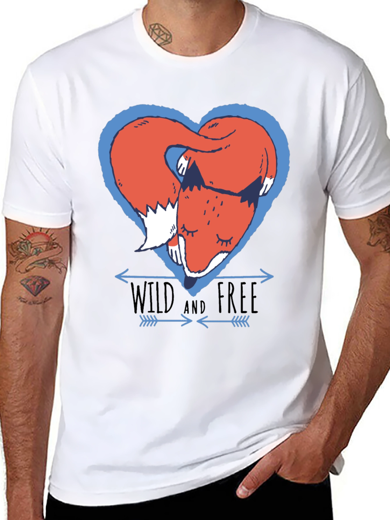 Wild and Free Fox Graphic Tee