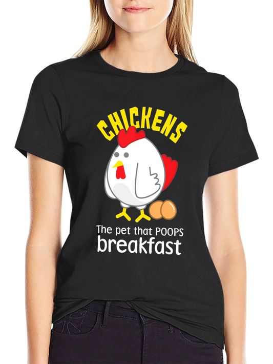 Funny Chicken T-Shirt - Breakfast Egg Lover