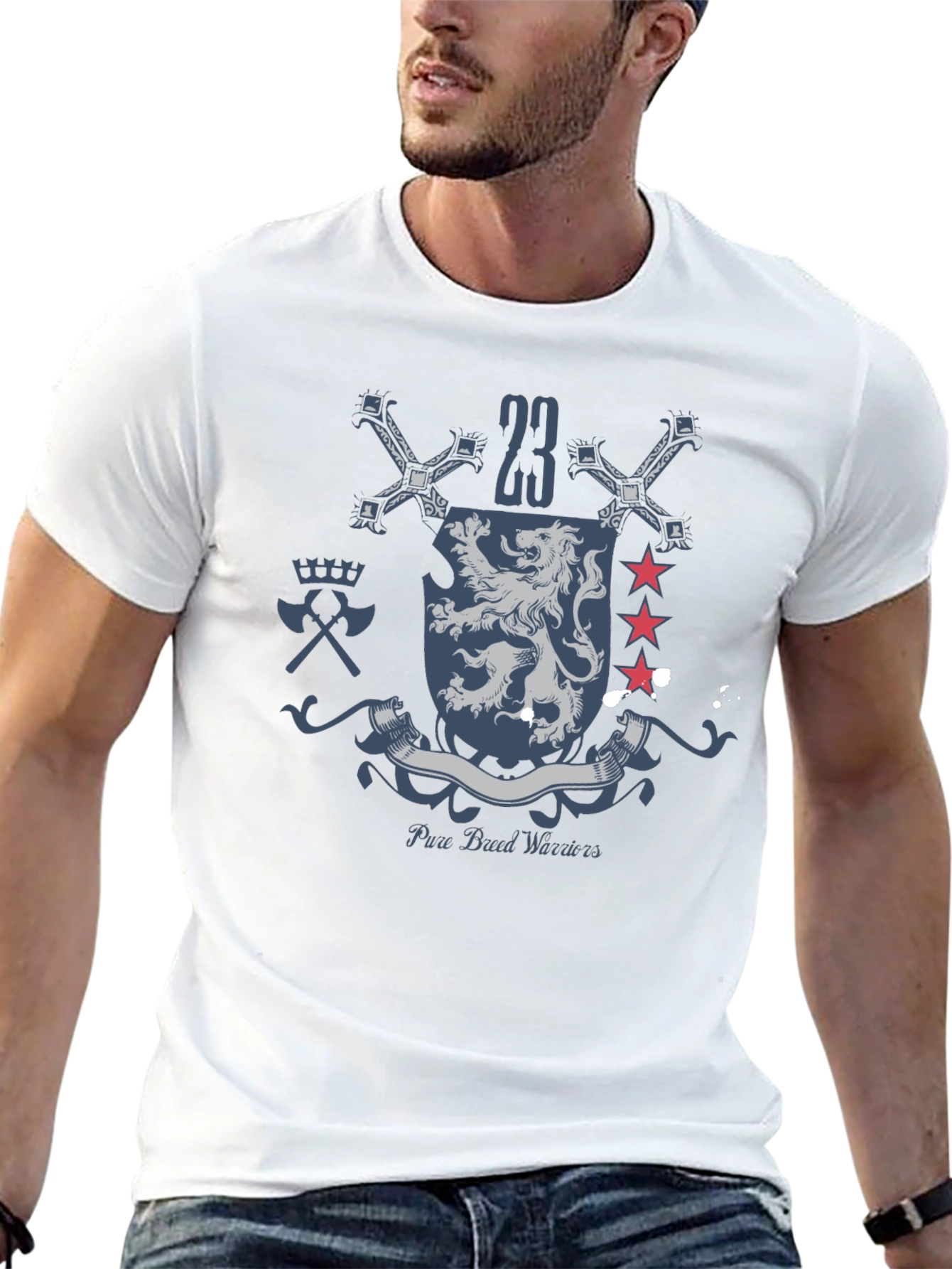Pure Blood Warriors Crest Graphic T-Shirt