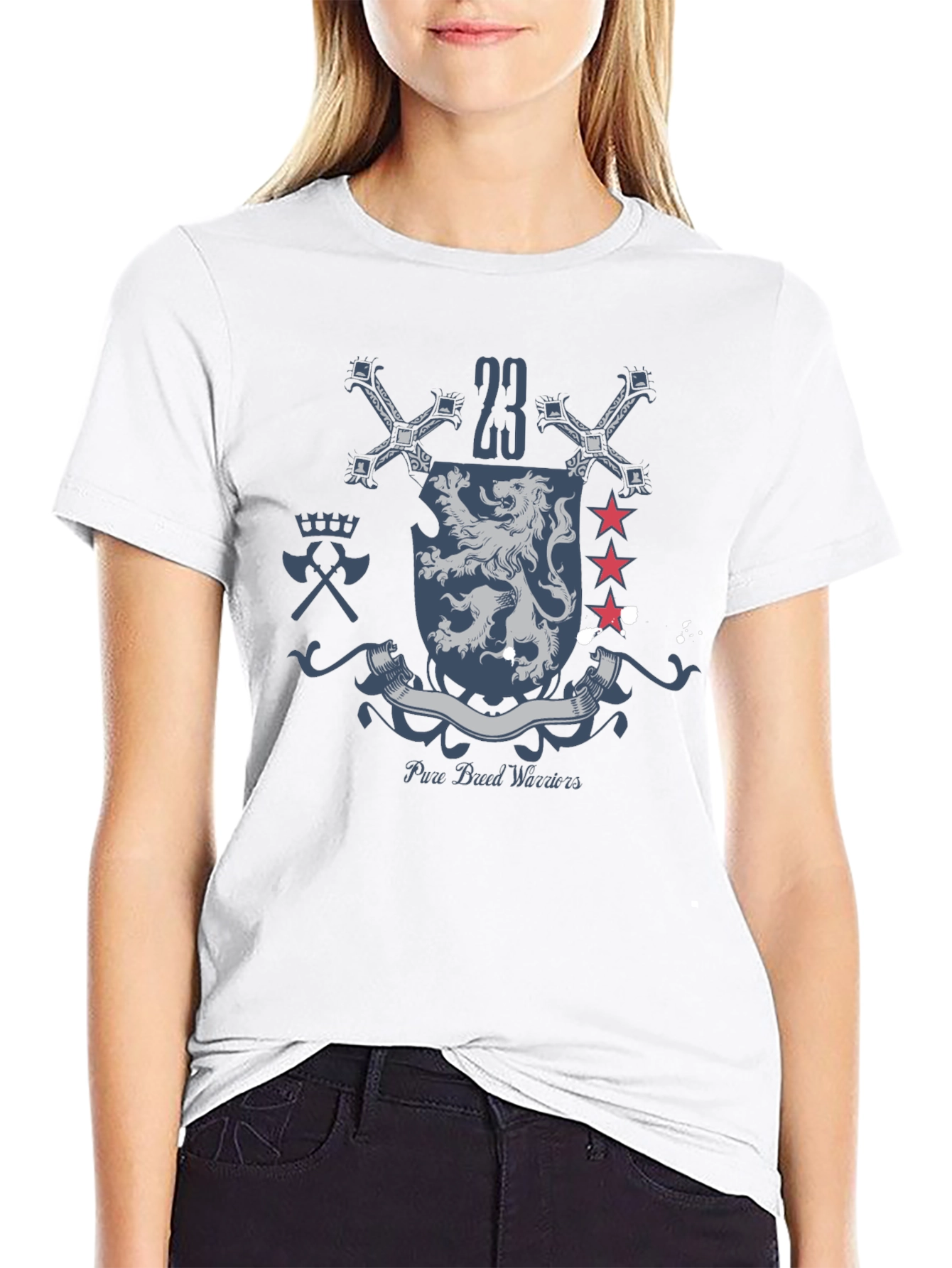 Pure Blood Warriors Crest Graphic T-Shirt