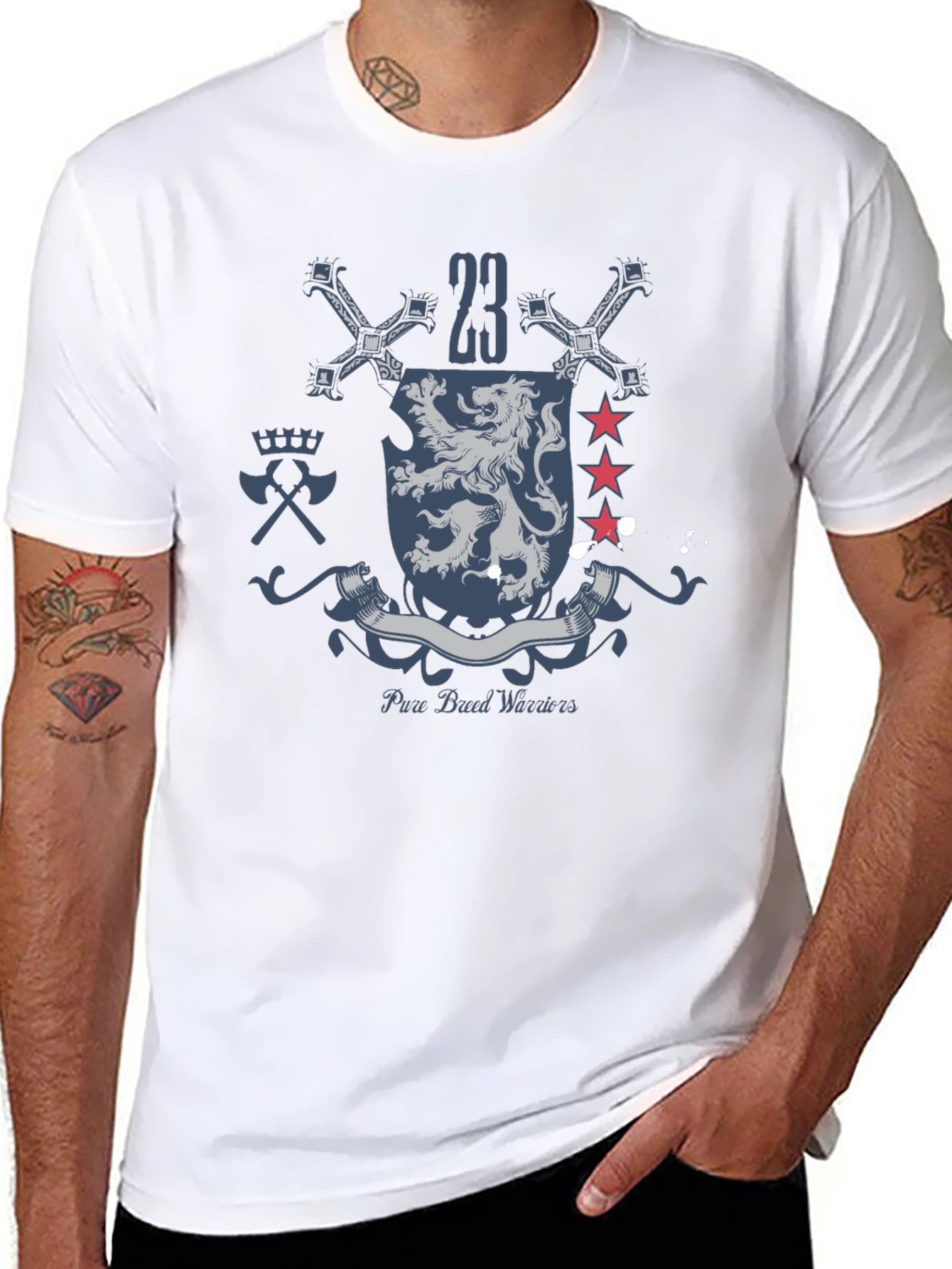 Pure Blood Warriors Crest Graphic T-Shirt
