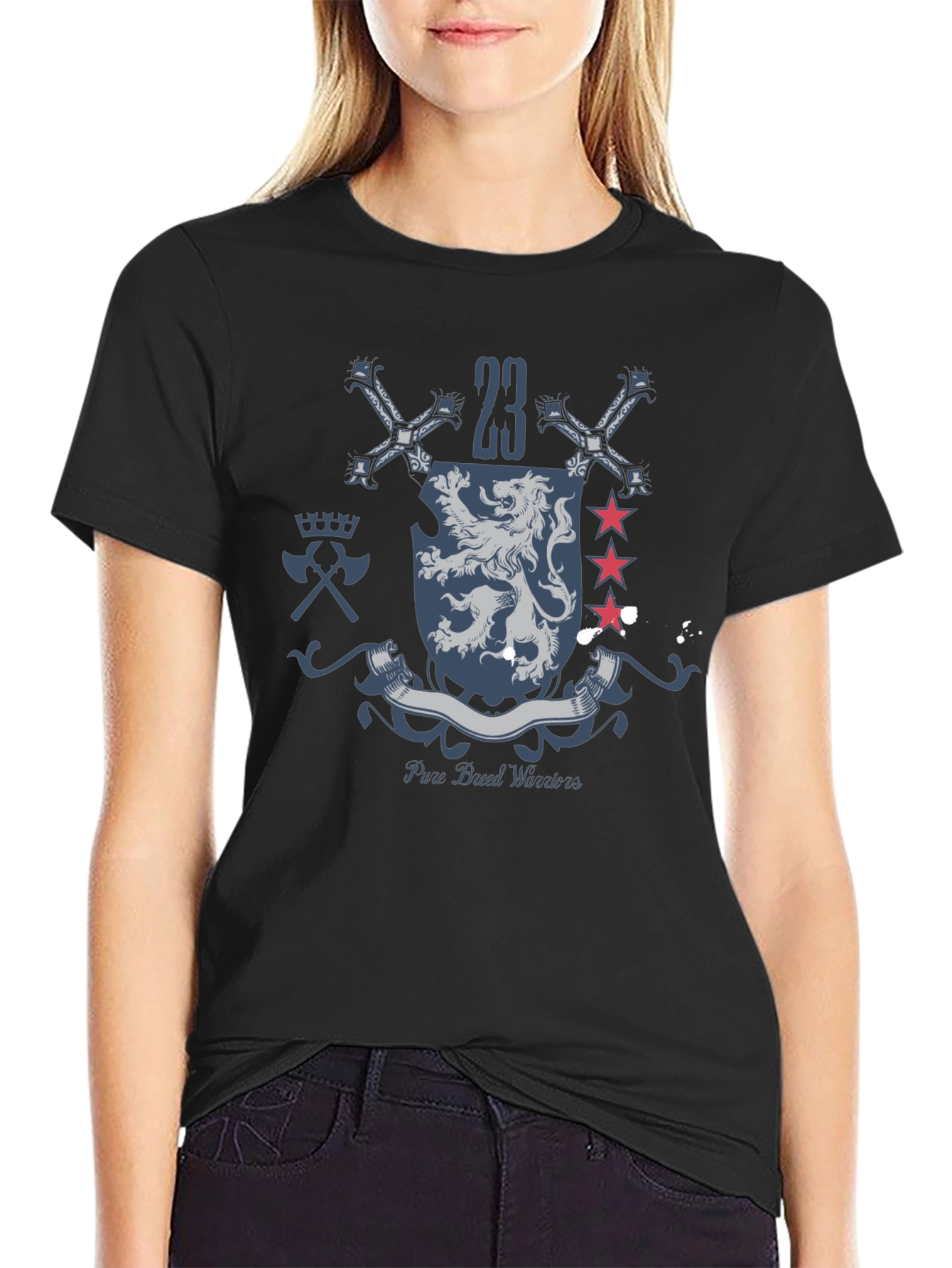 Pure Blood Warriors Crest Graphic T-Shirt