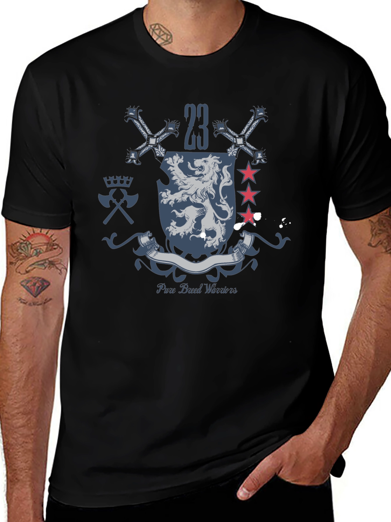 Pure Blood Warriors Crest Graphic T-Shirt