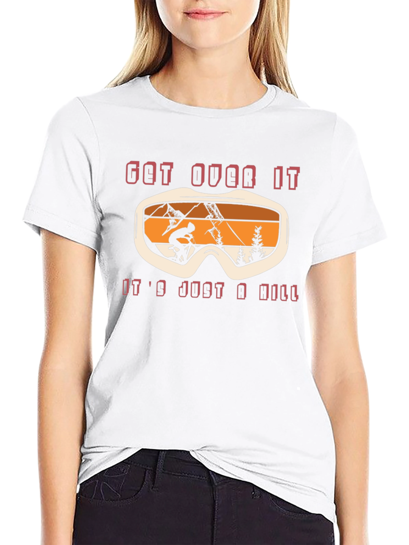 Get Over It Ski T-Shirt - Mountain Biking Tee