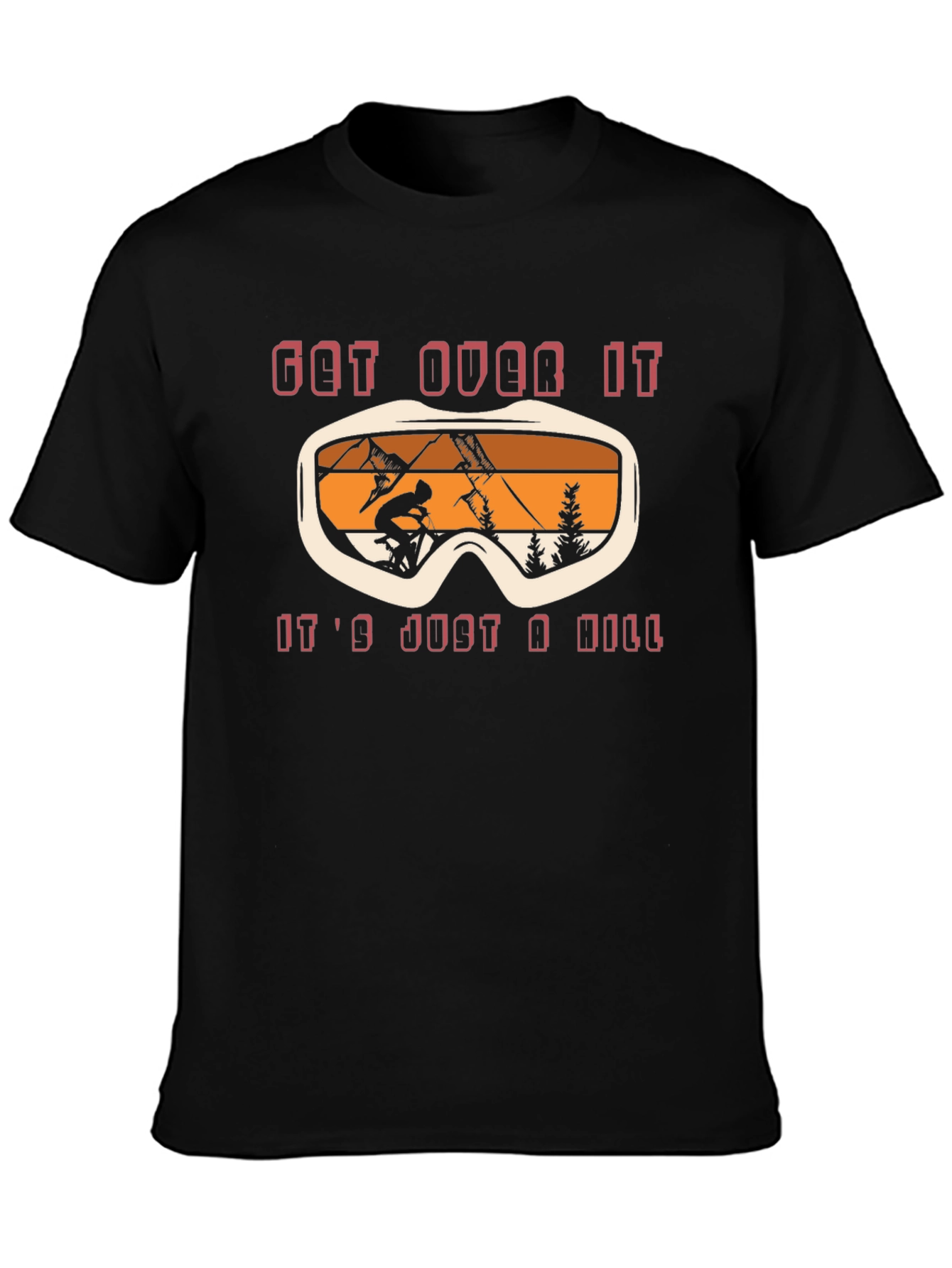 Get Over It Ski T-Shirt - Mountain Biking Tee