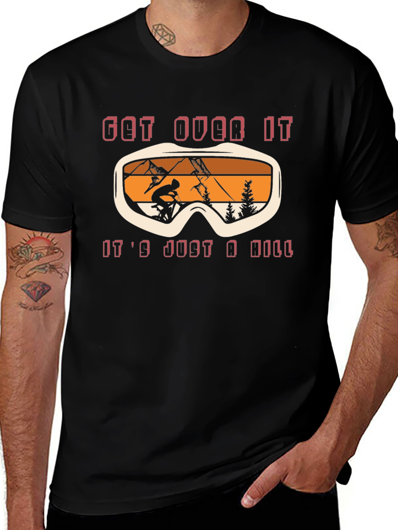 Get Over It Ski T-Shirt - Mountain Biking Tee