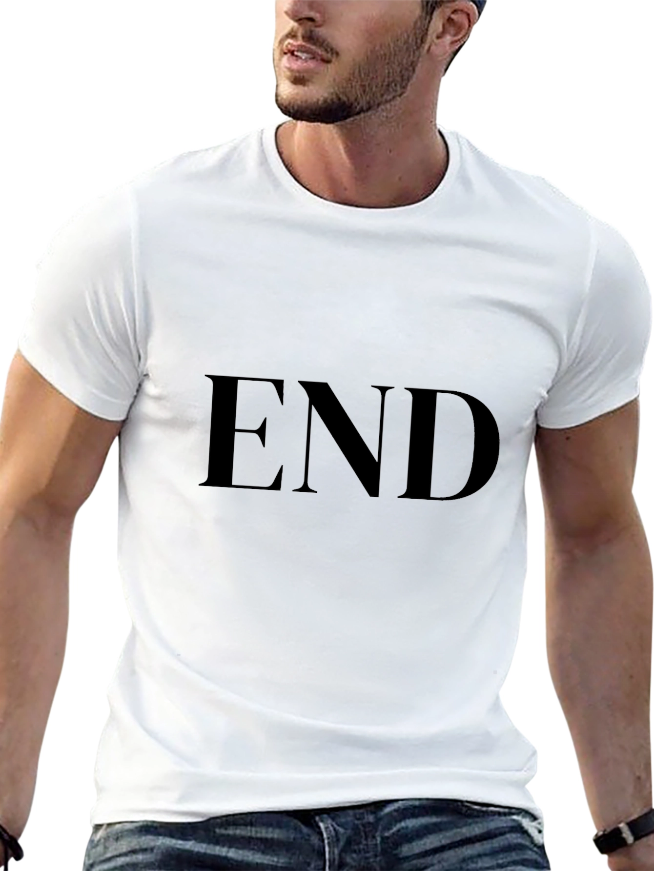 Mens Black END Graphic T-Shirt