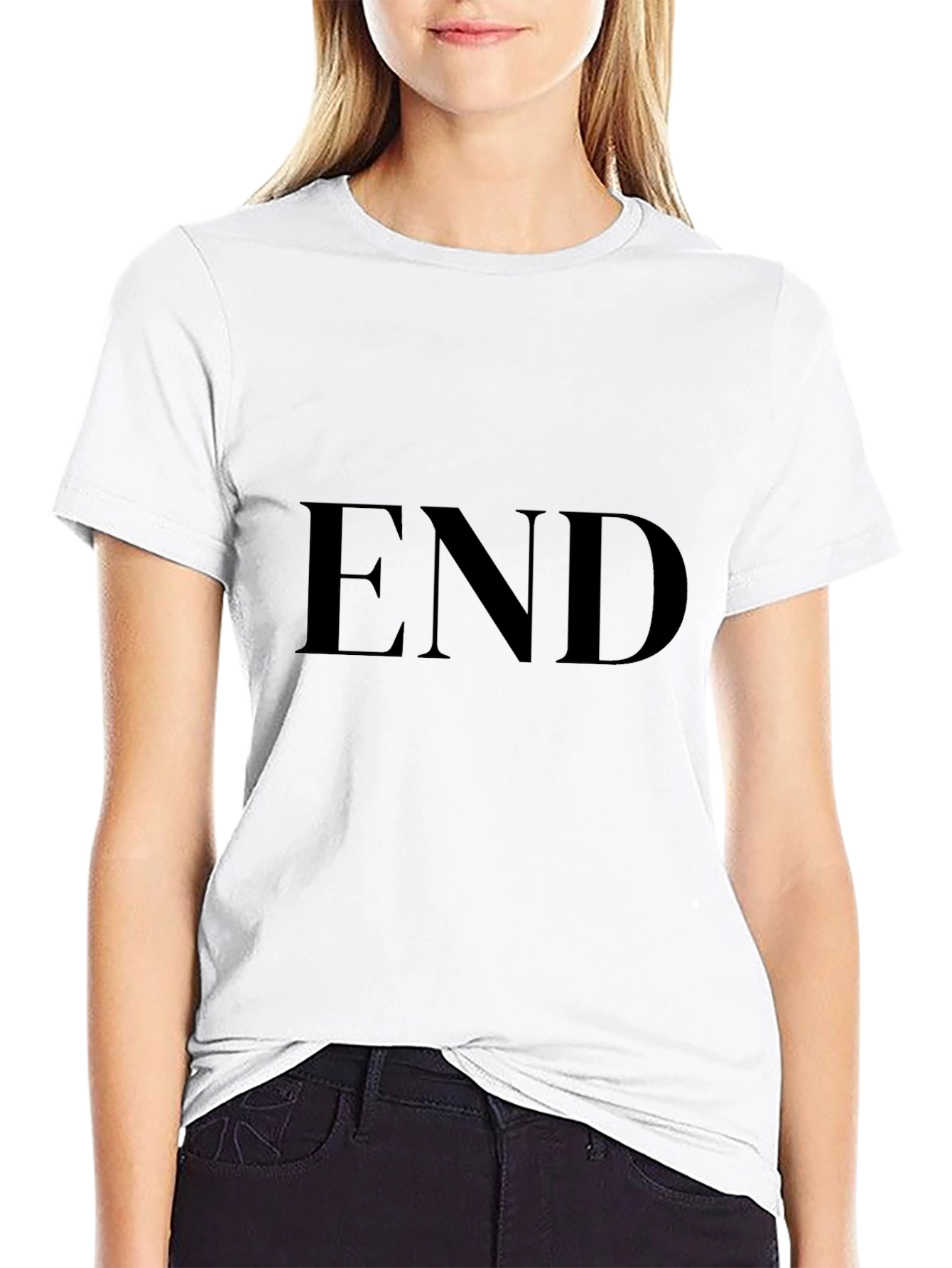 Mens Black END Graphic T-Shirt