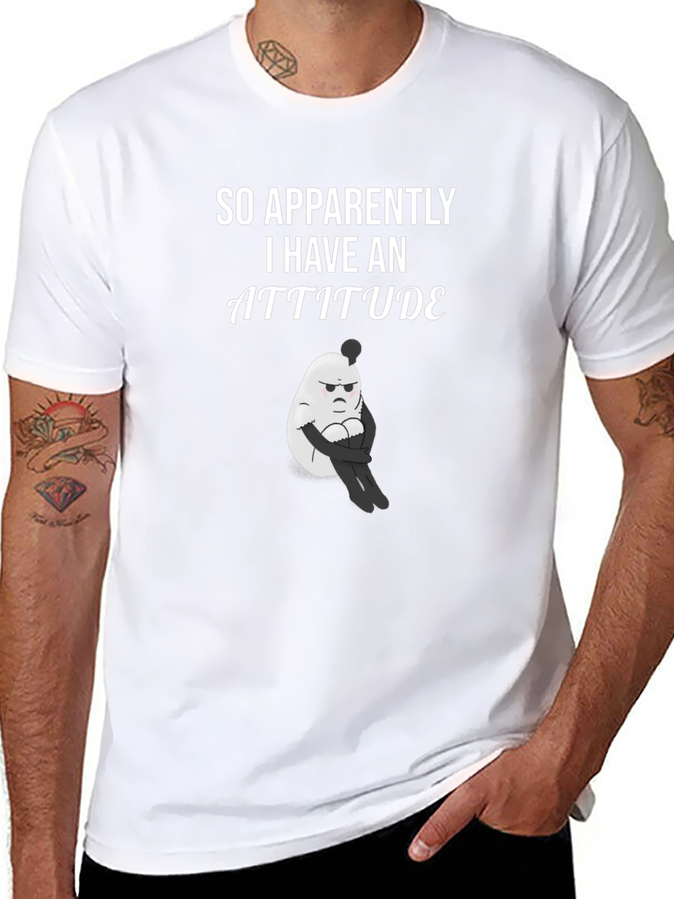 Attitude Egg Graphic T-Shirt - Unisex Cotton Tee