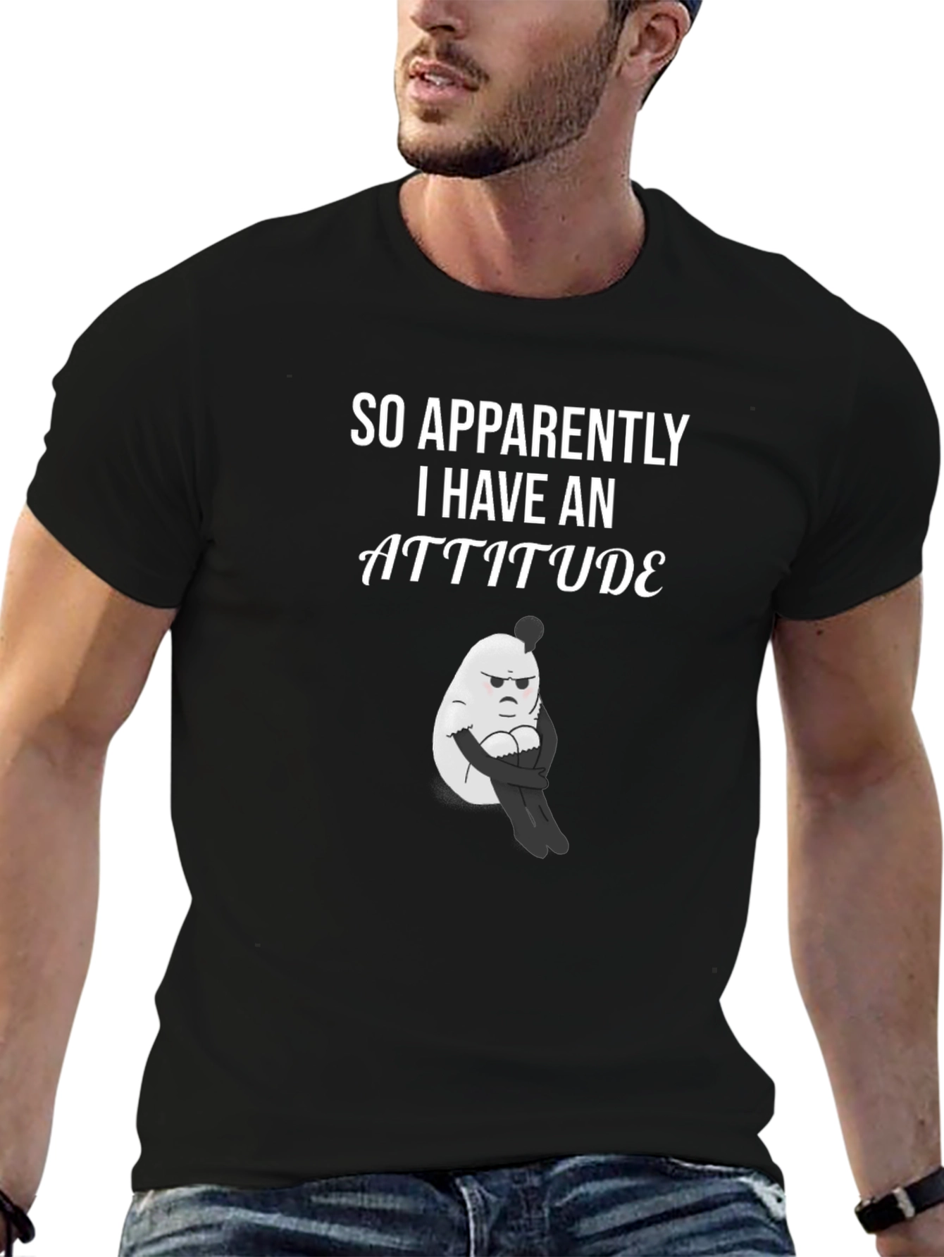 Attitude Egg Graphic T-Shirt - Unisex Cotton Tee