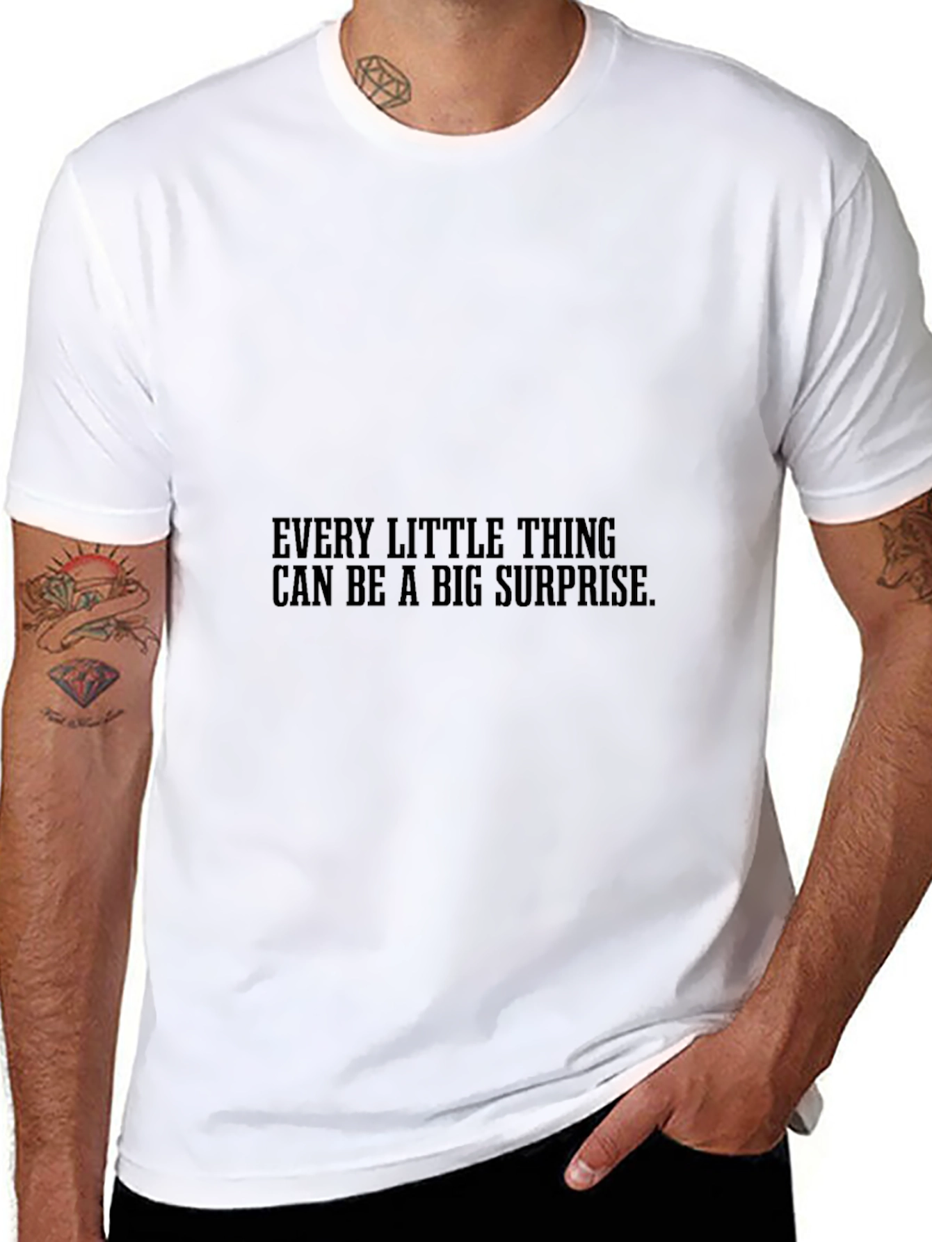 Every Little Thing Graphic Tee - Mens Black T-Shirt